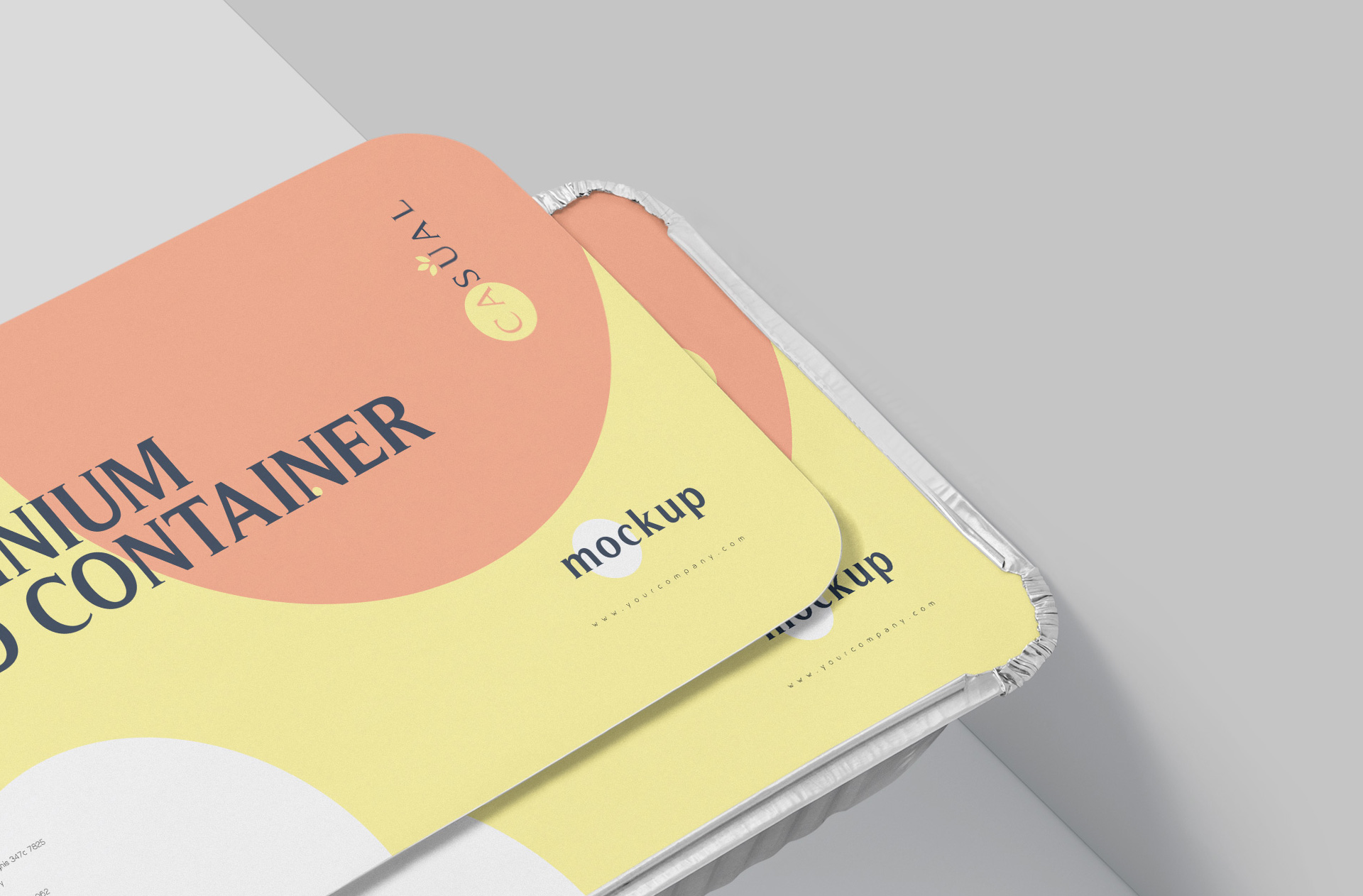 floating food packaging mockup