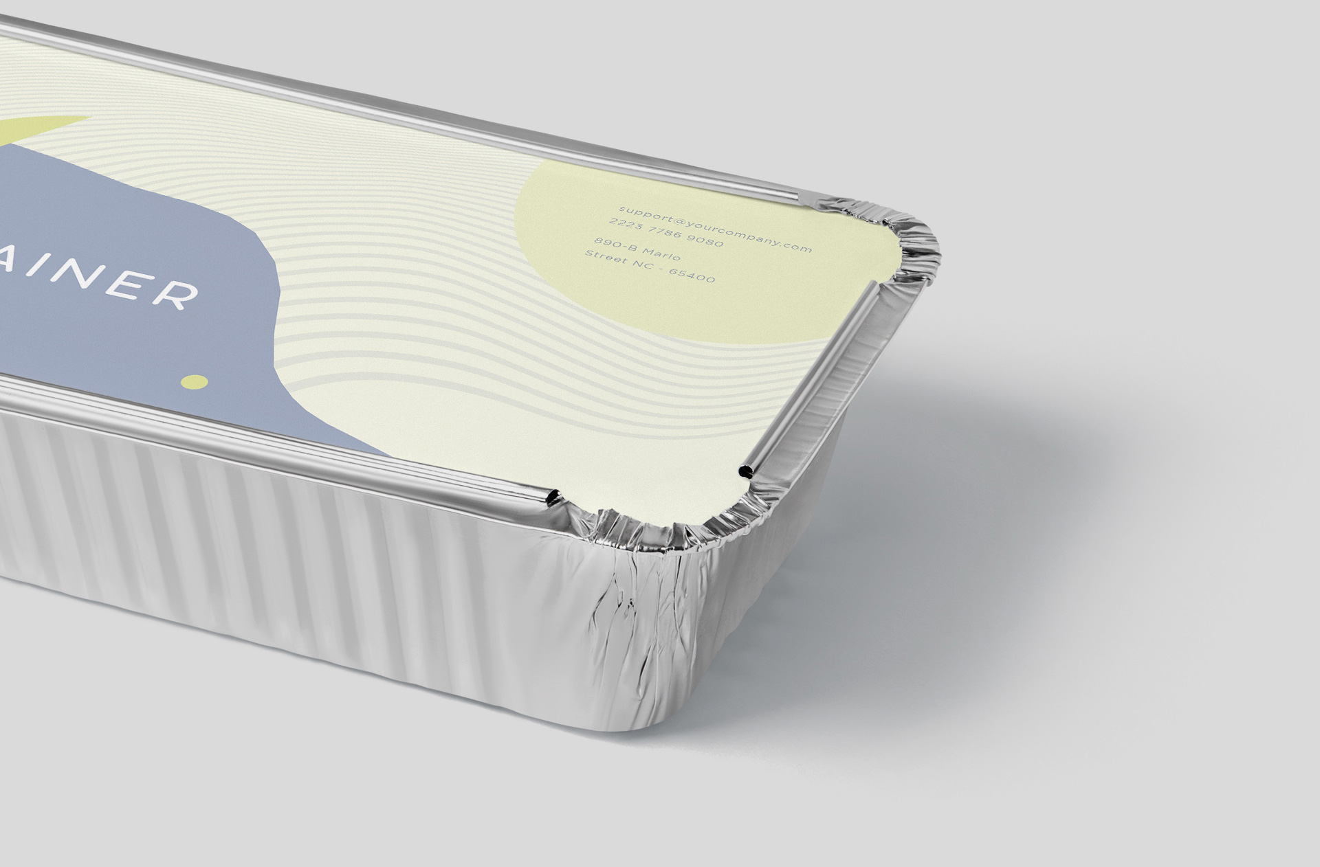 disposable food tray mockup