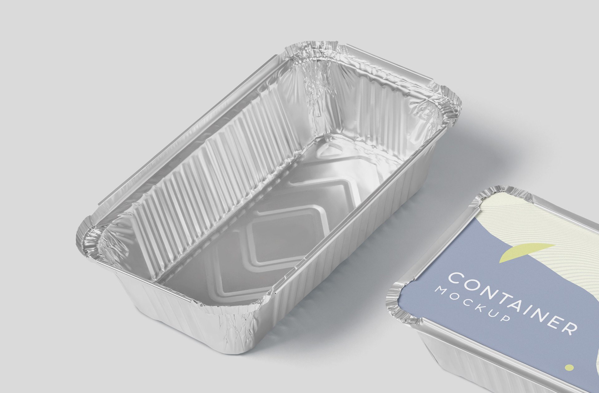 floating food packaging mockup