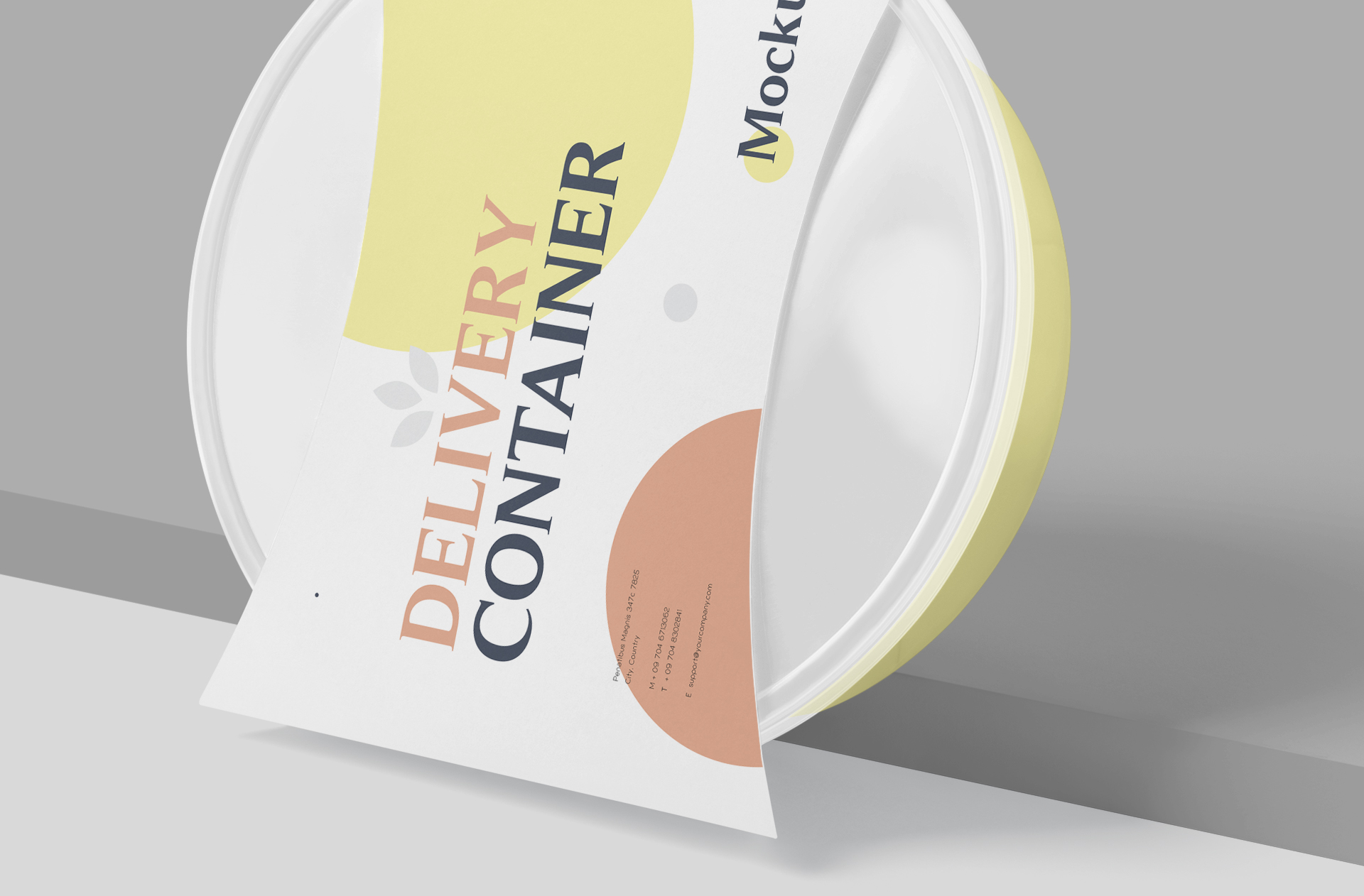 biodegradable packaging mock-up