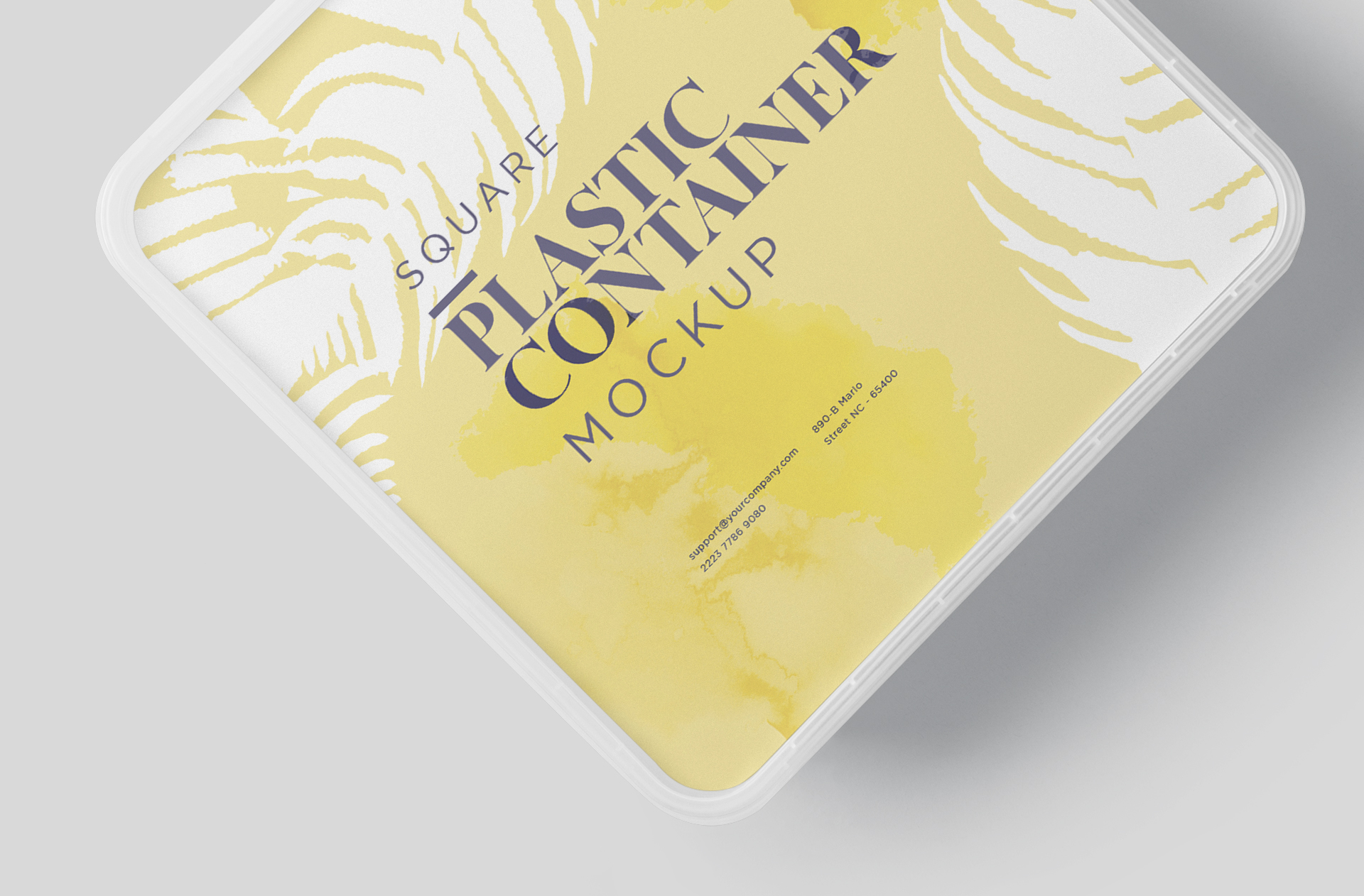 biodegradable container mock-up