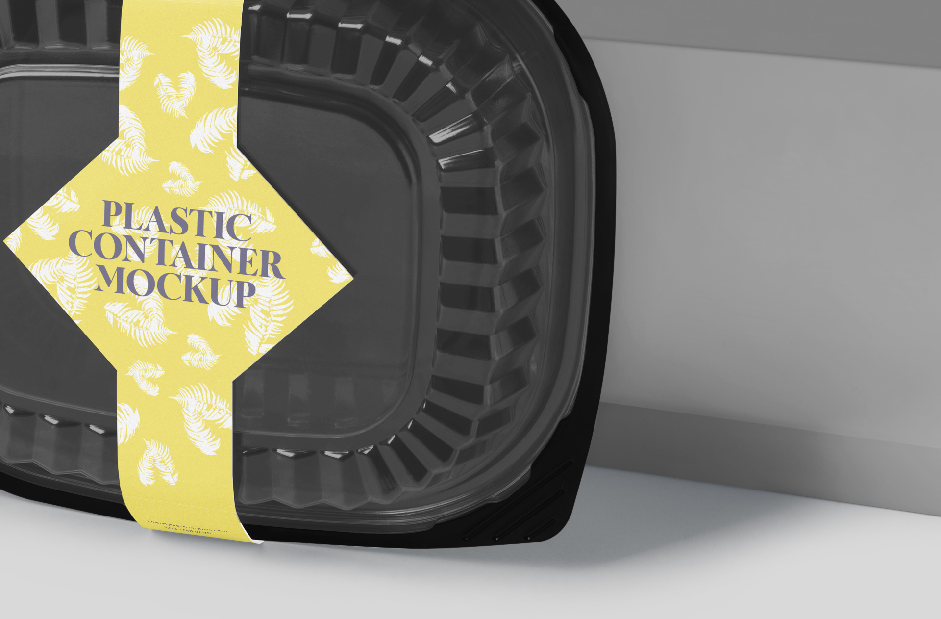 black plastic container