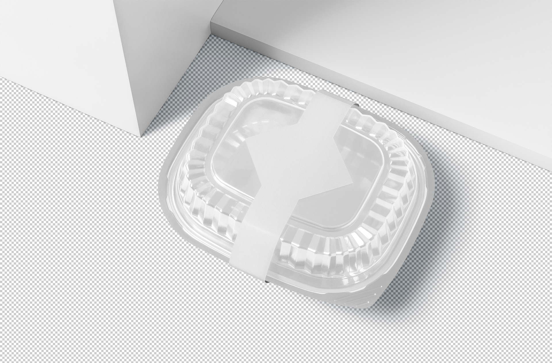 black plastic container