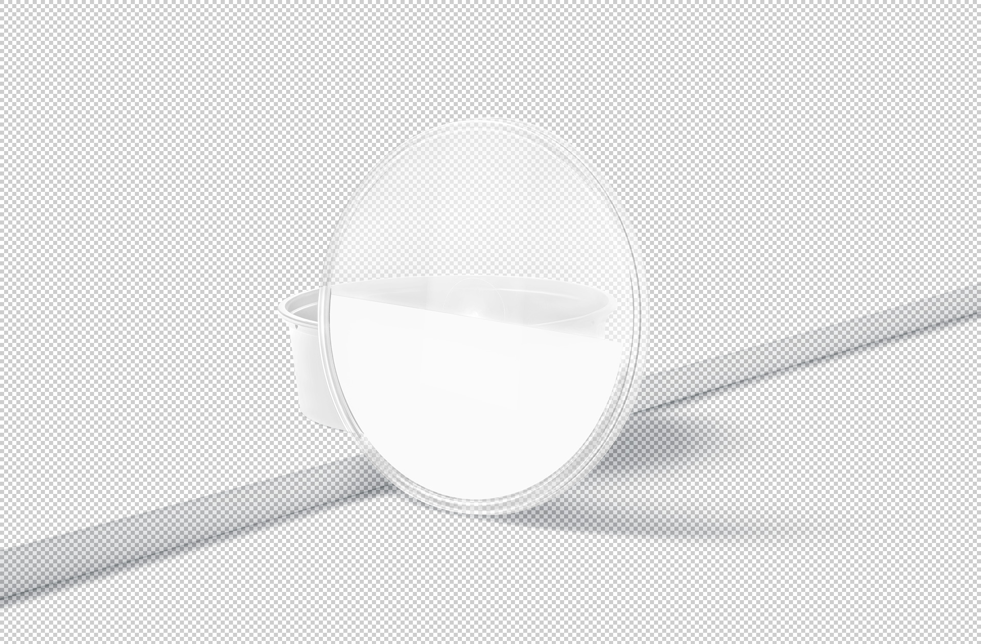 black plastic container