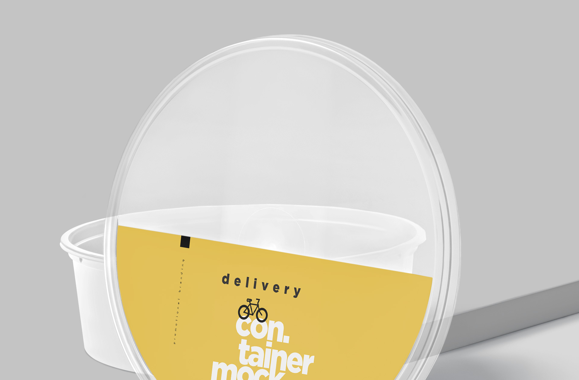 black plastic container