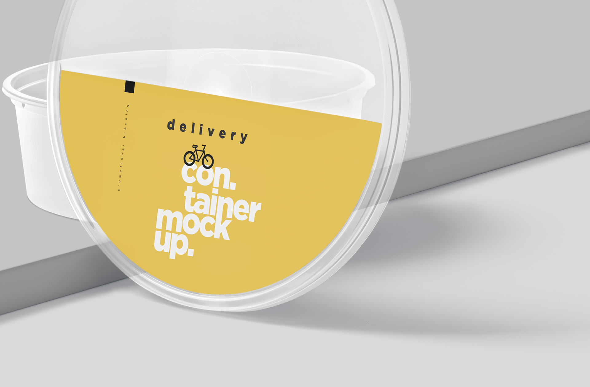 black plastic container