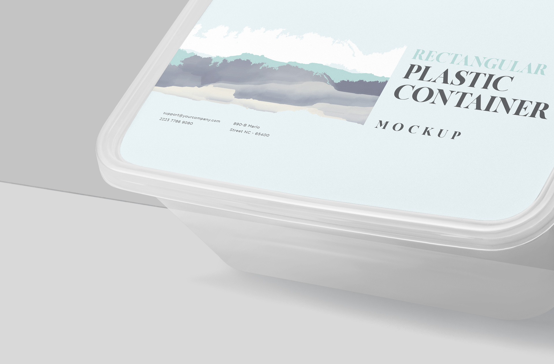 catering packaging mockup