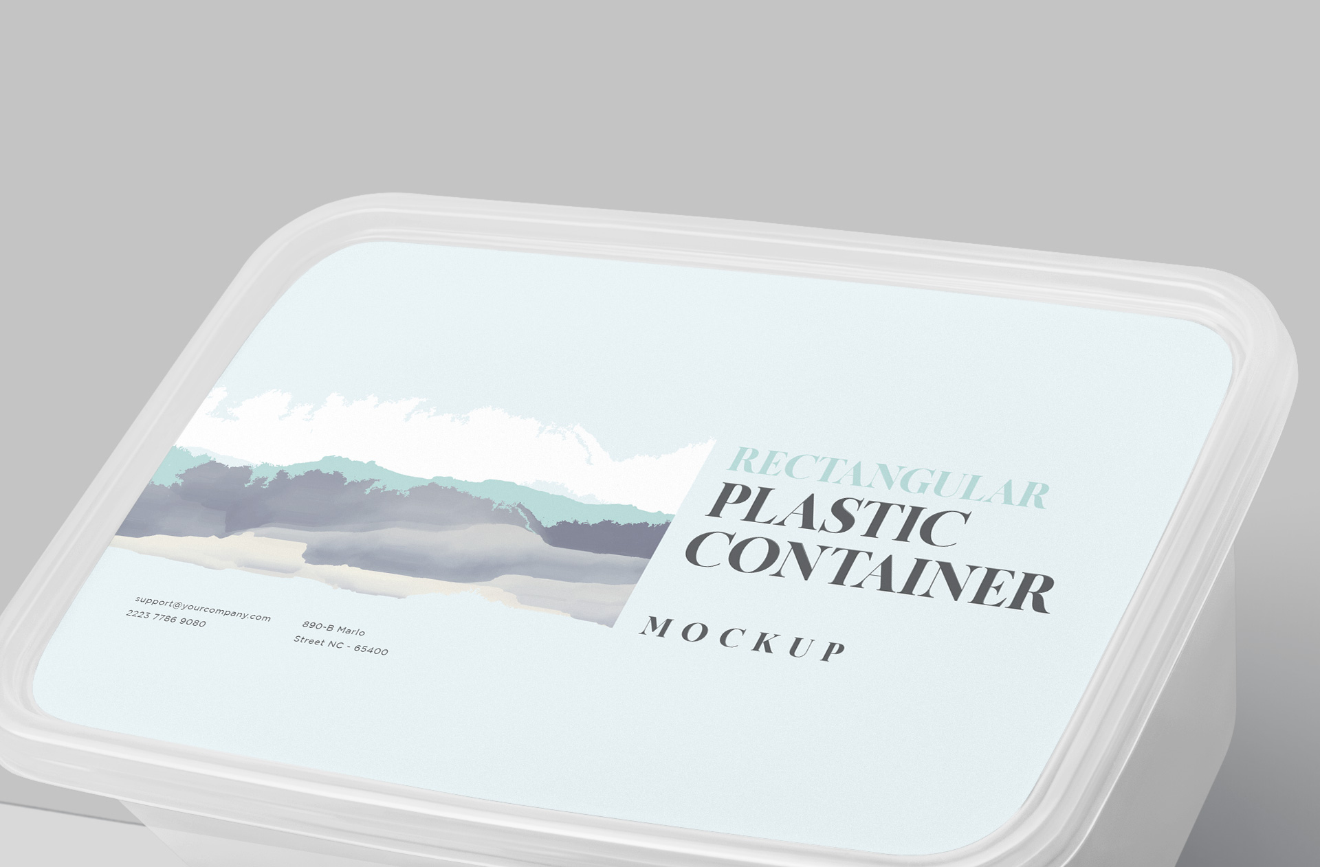 catering packaging mockup