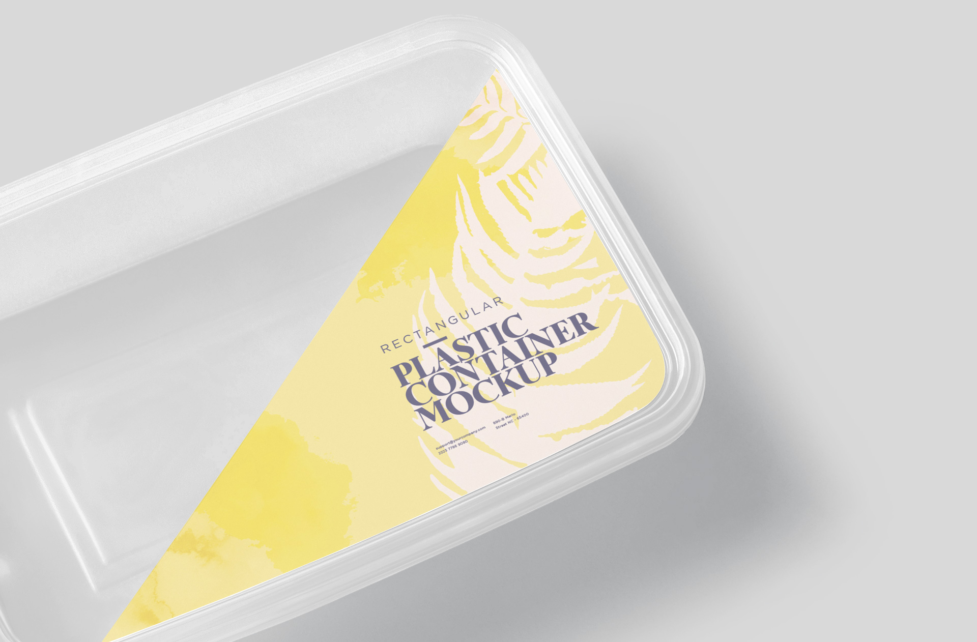 clear plastic container