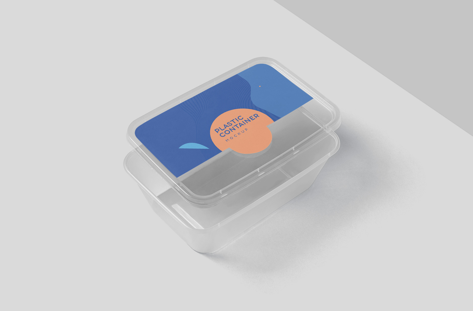 Stackable Plastic Food Box Mockup