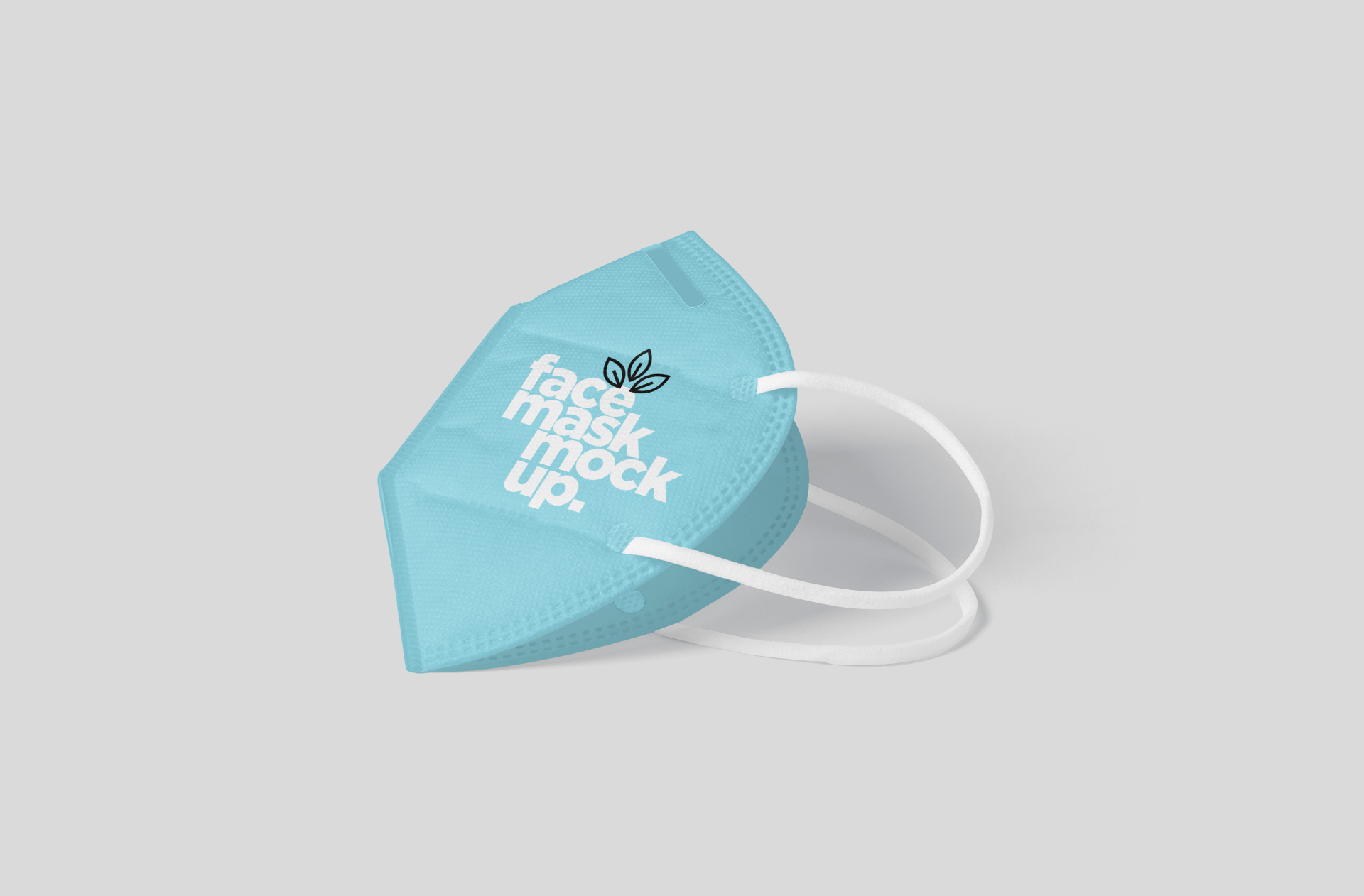 Premium Face Mask Mock-up with Adjustable Straps