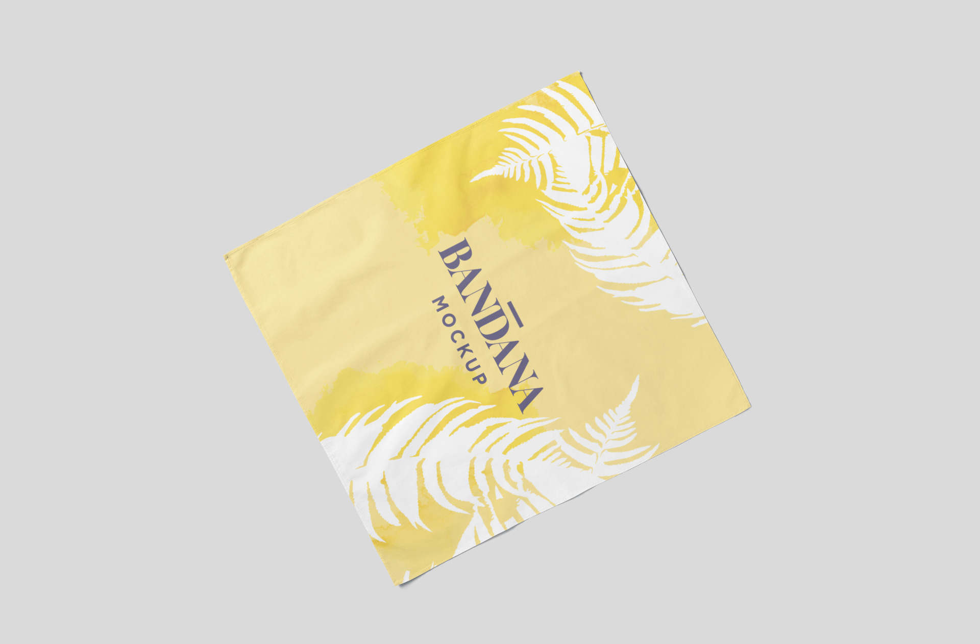 Customizable Fabric Bandana Mock-up