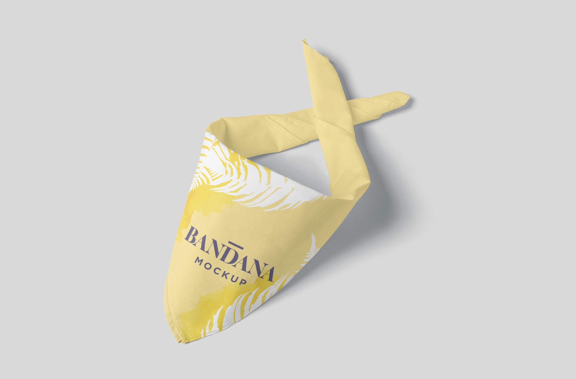 Stylish Triangle Bandana Mockup