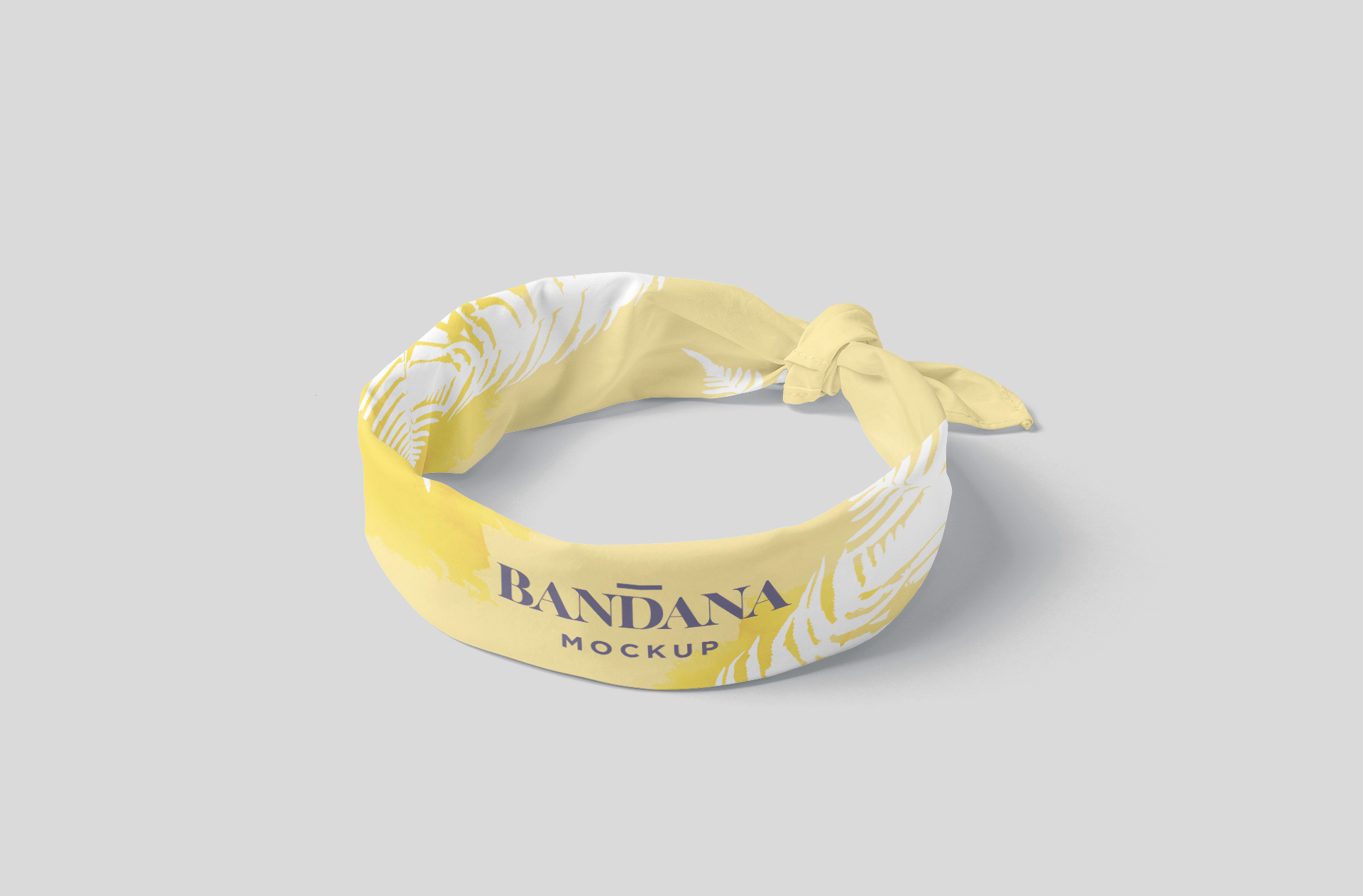 Folded Bandana Mockup for Fashion & Branding