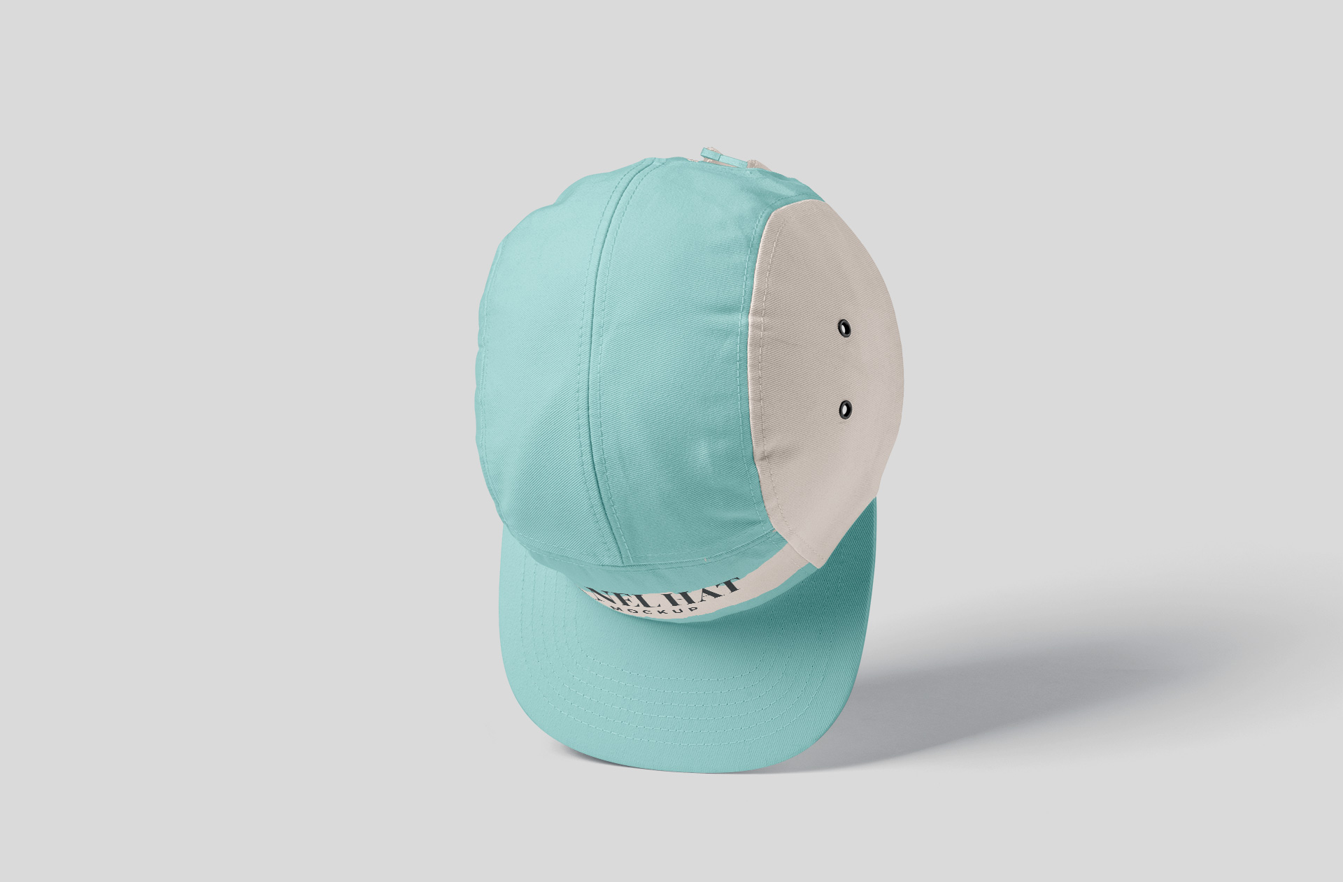 Panel Hat Mockup Top View