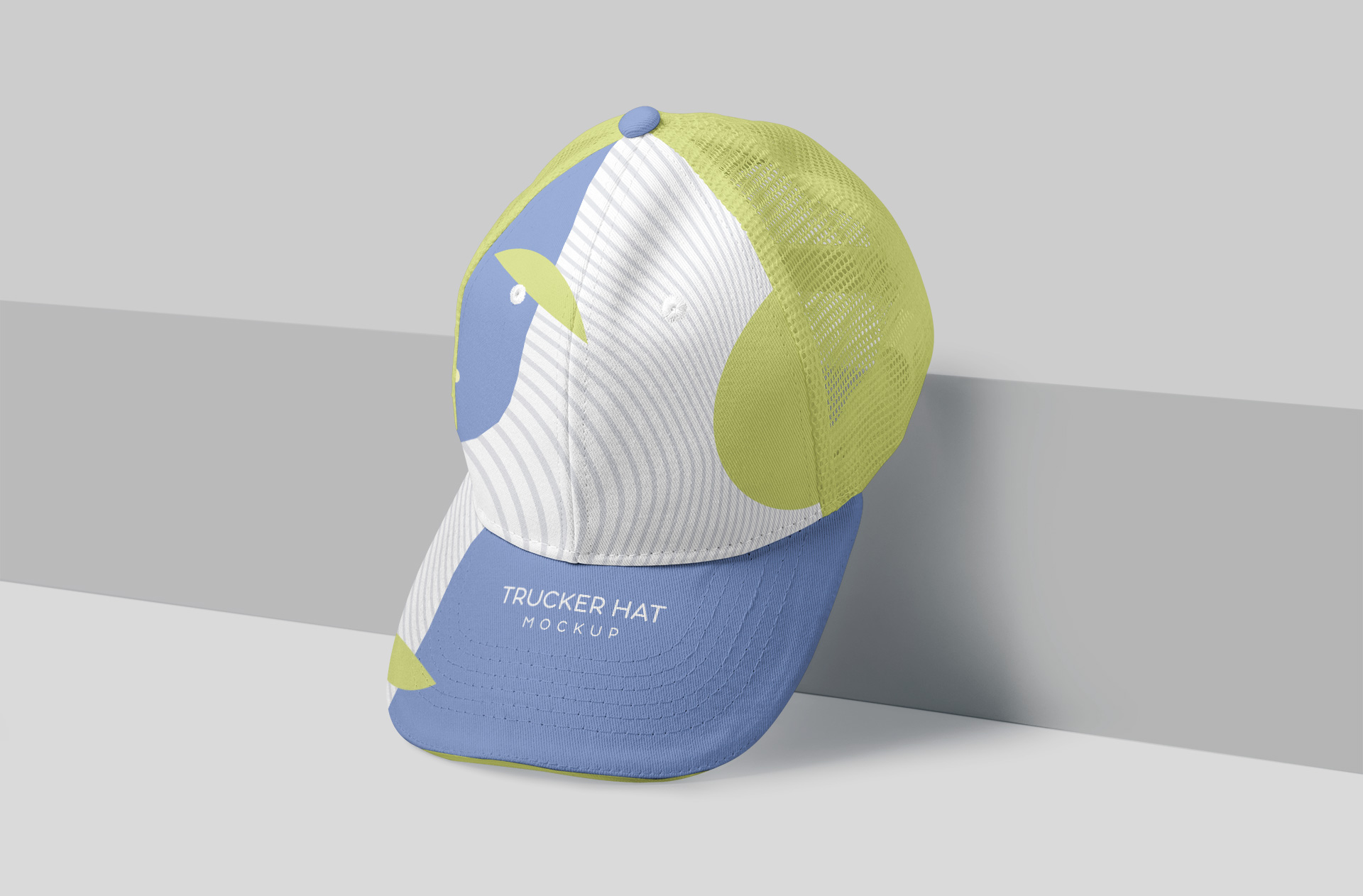 Trucker Hat Mockup Angled Front View
