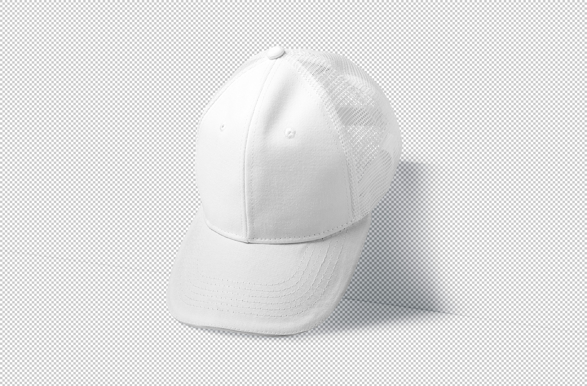 angled cap mock-up