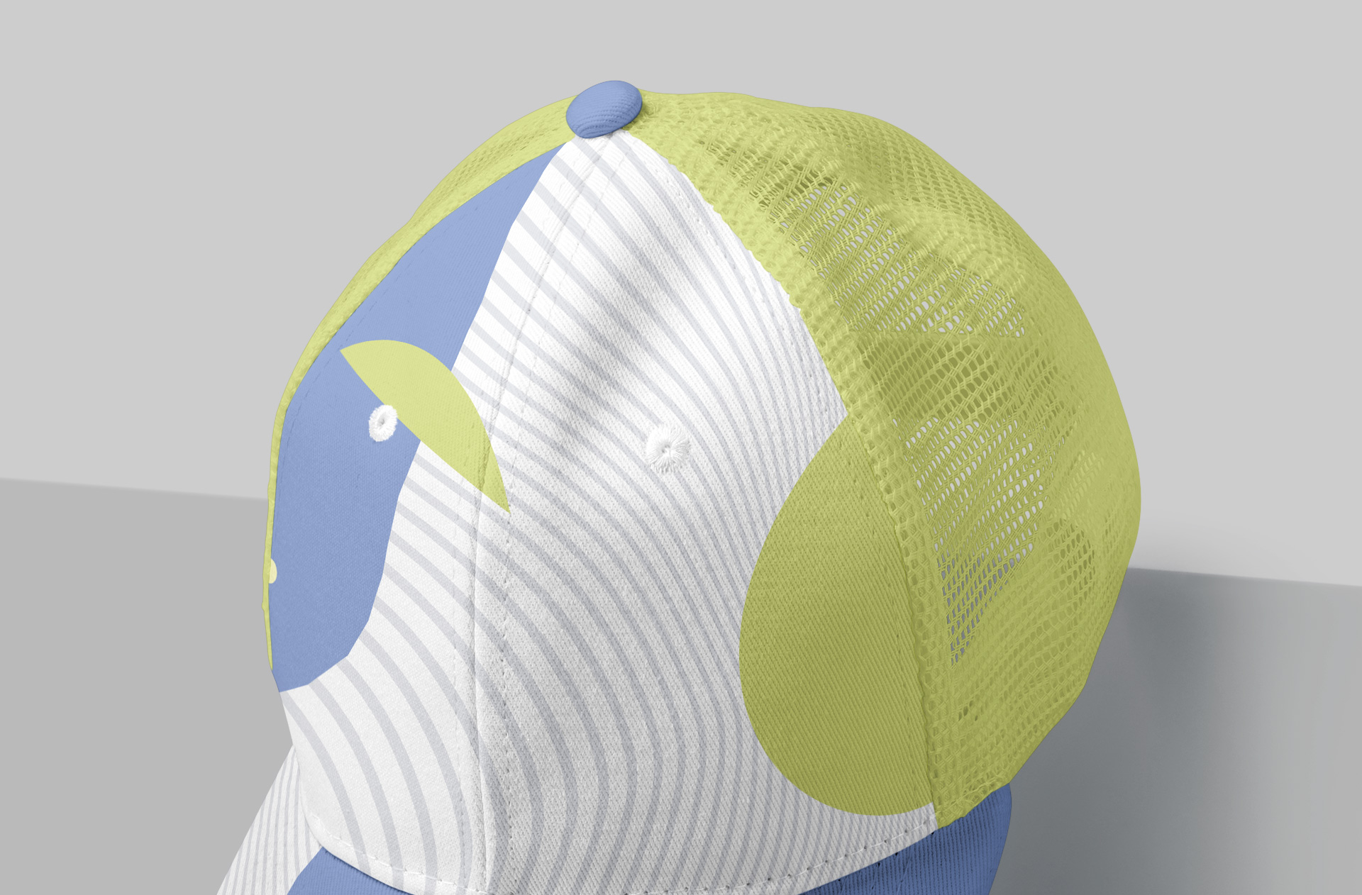 angled cap mock-up
