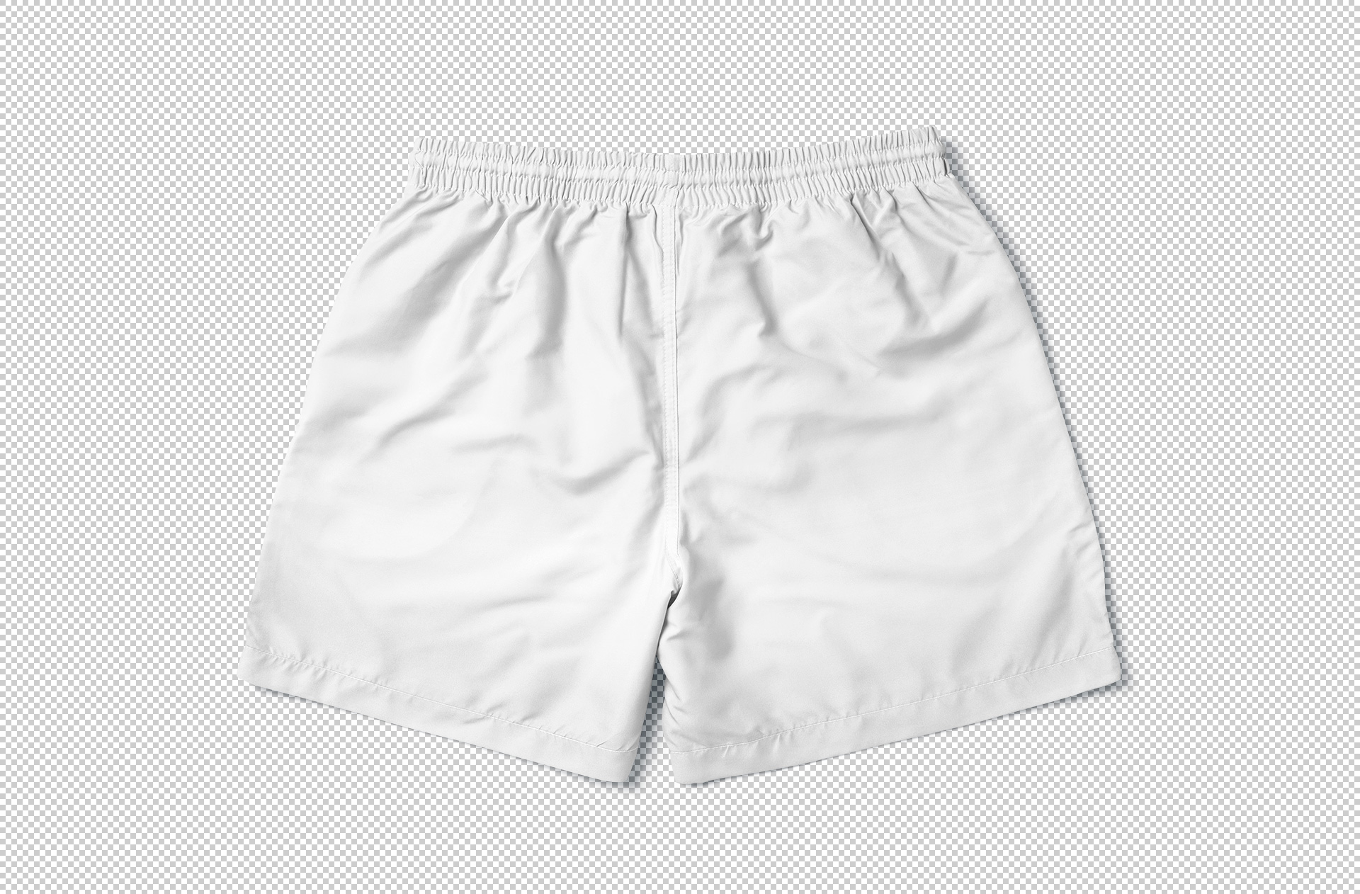 back view shorts mock-up