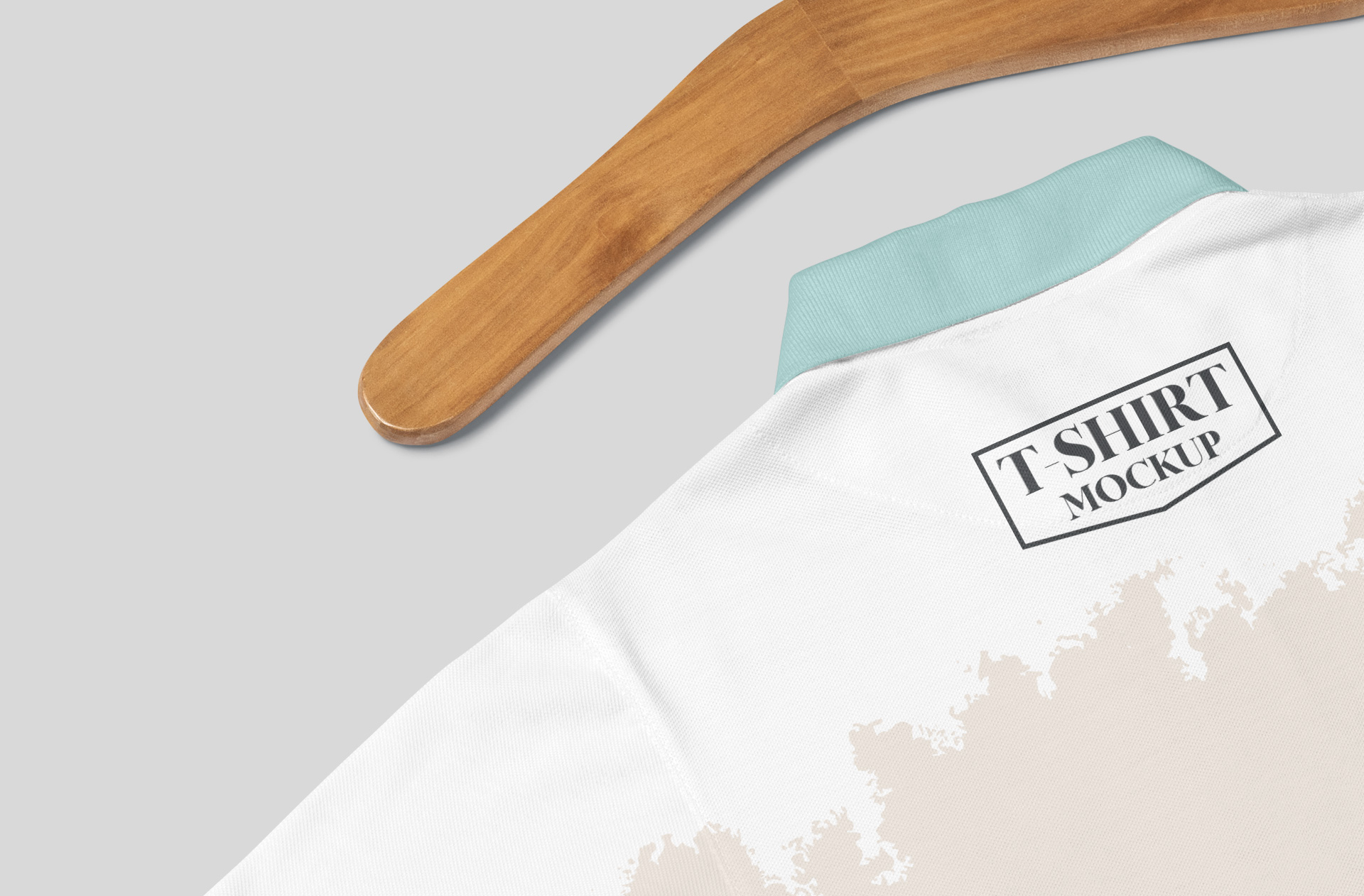 back view polo shirt mock-up