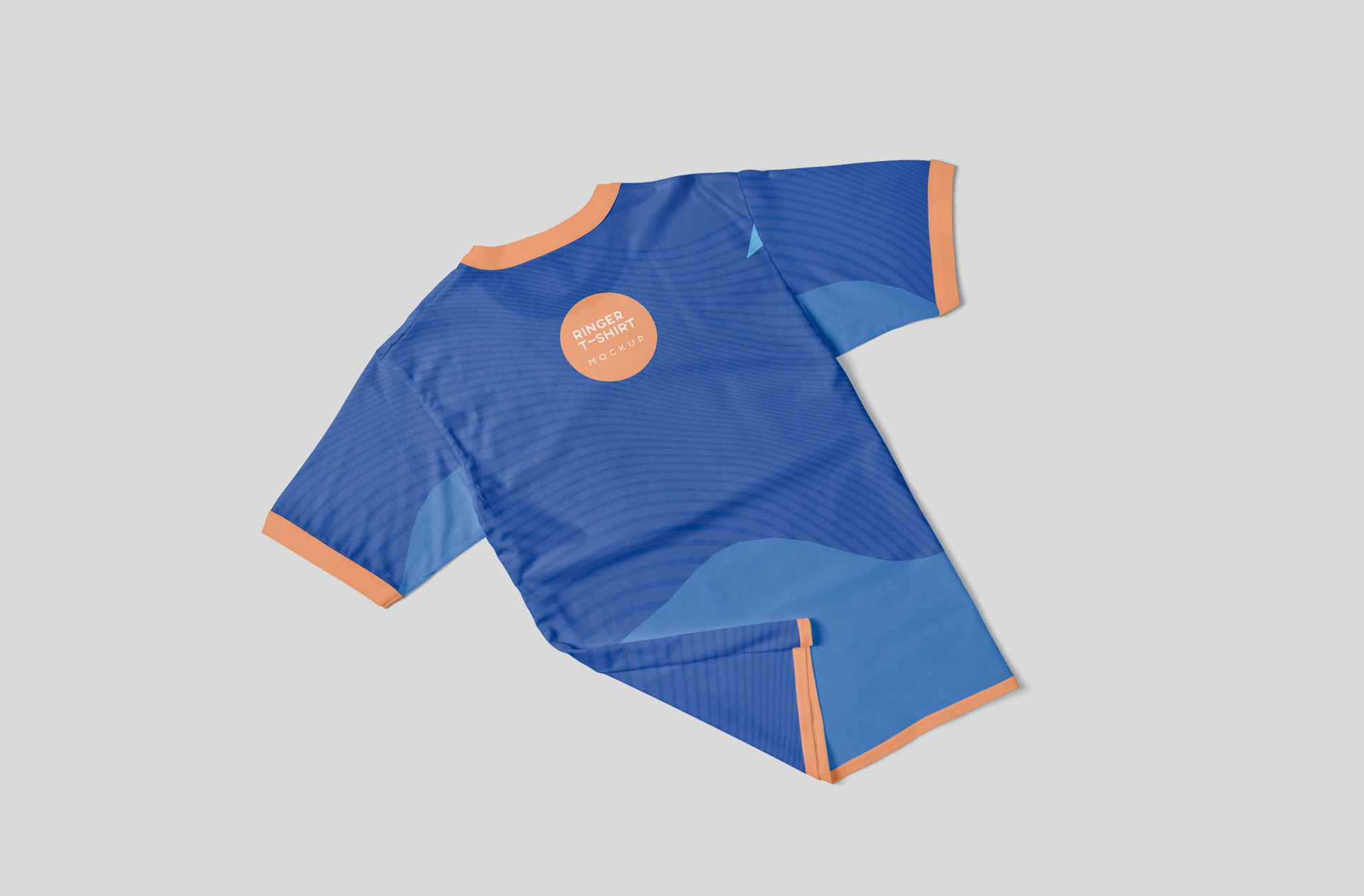 Ringer T-Shirt Mockup Back View