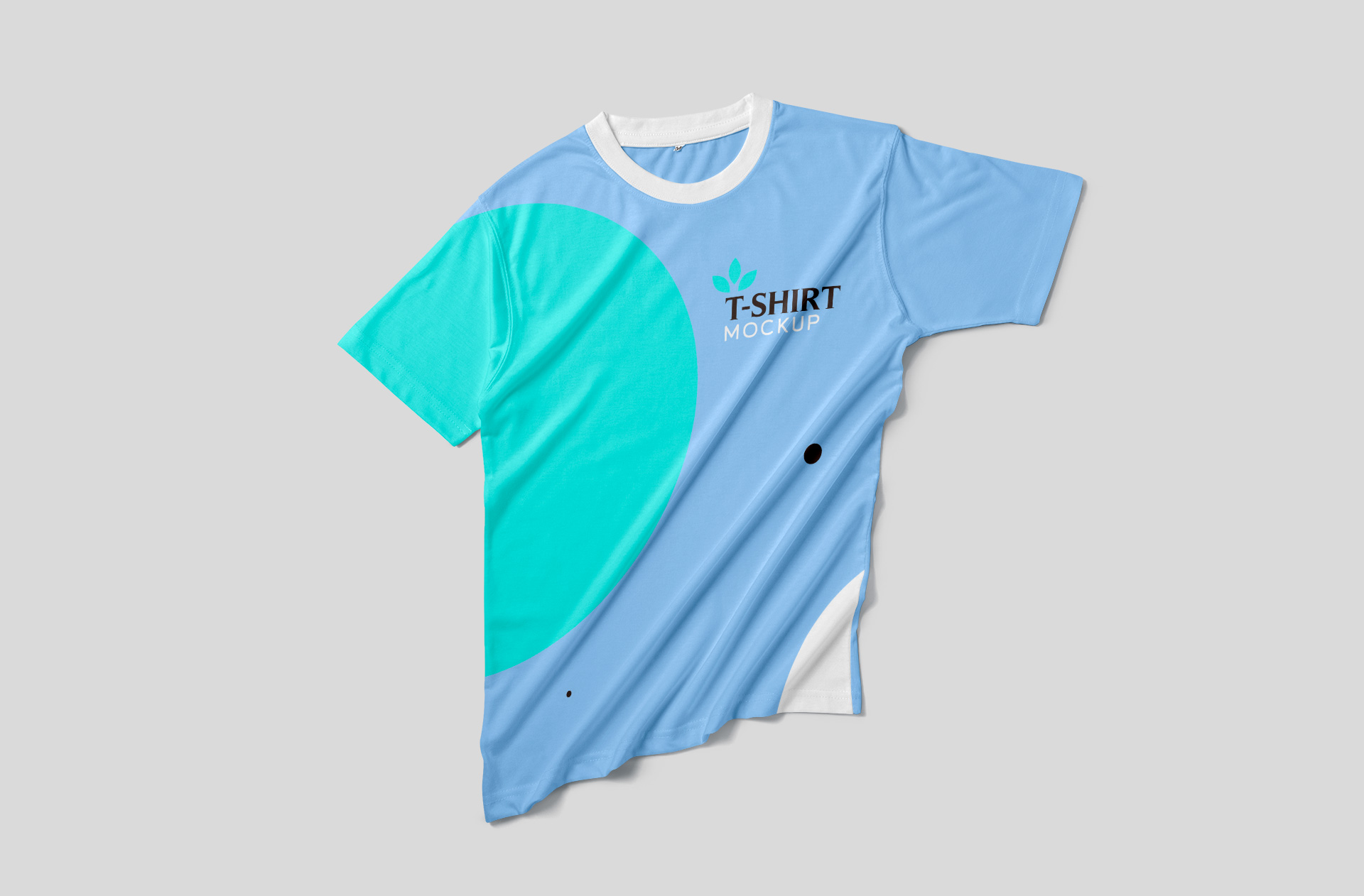 Wrinkled T-Shirt Mockup – Realistic Fabric Display