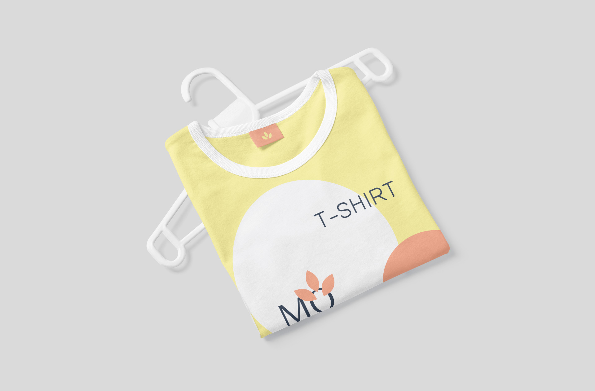 Folded T-Shirt Mock-up – Minimalist Clothing Display