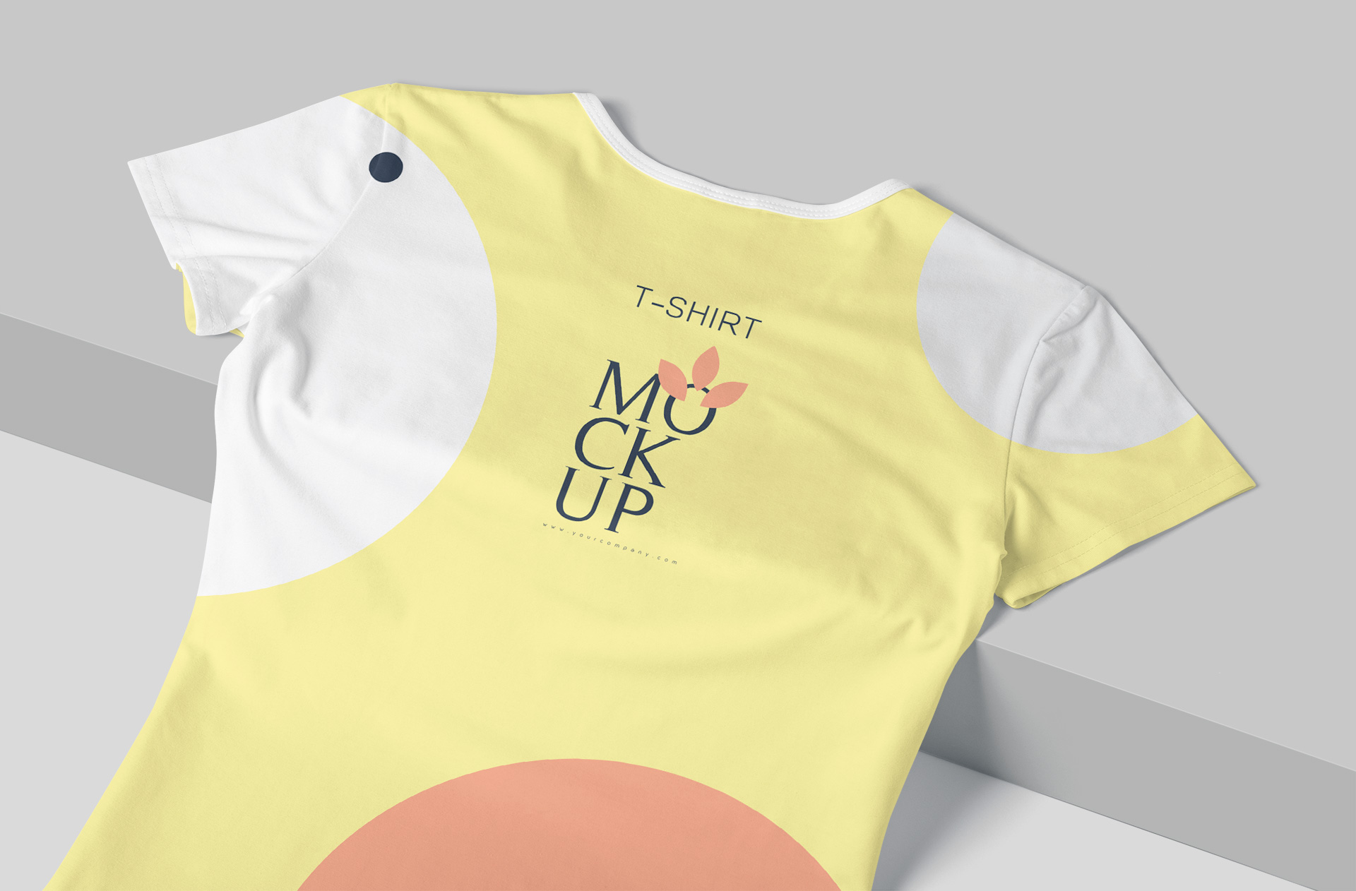 Stylish Women’s T-Shirt Mock-up – Close-Up Fabric