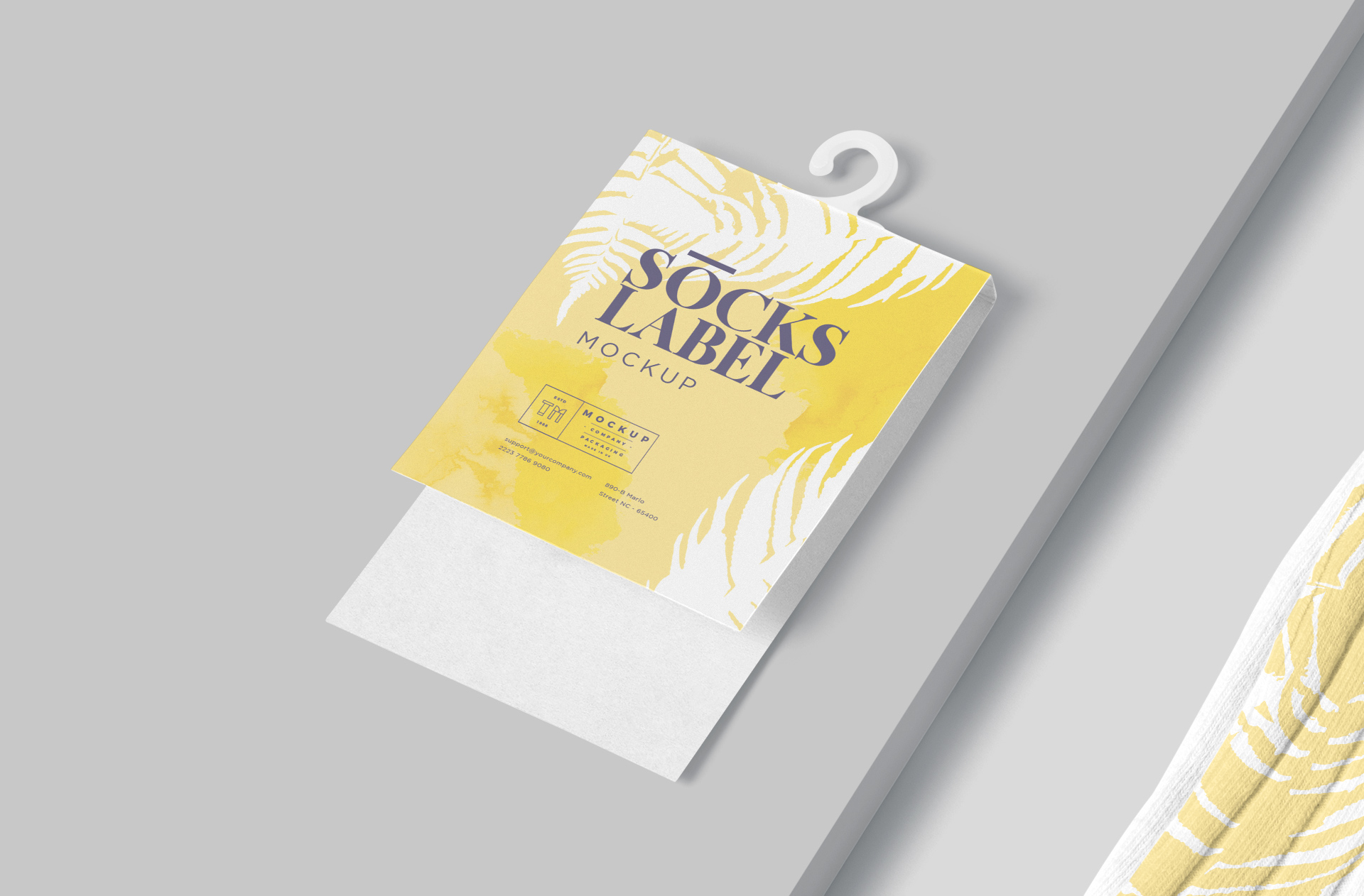 apparel tag mockup