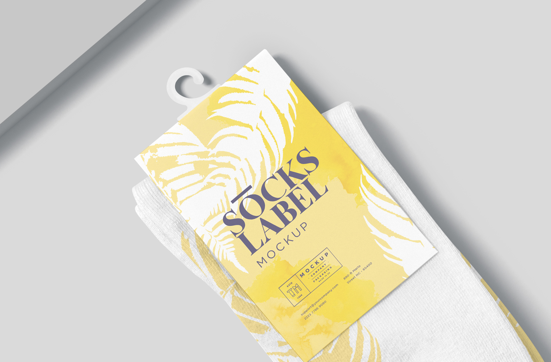 clothing label mock-up