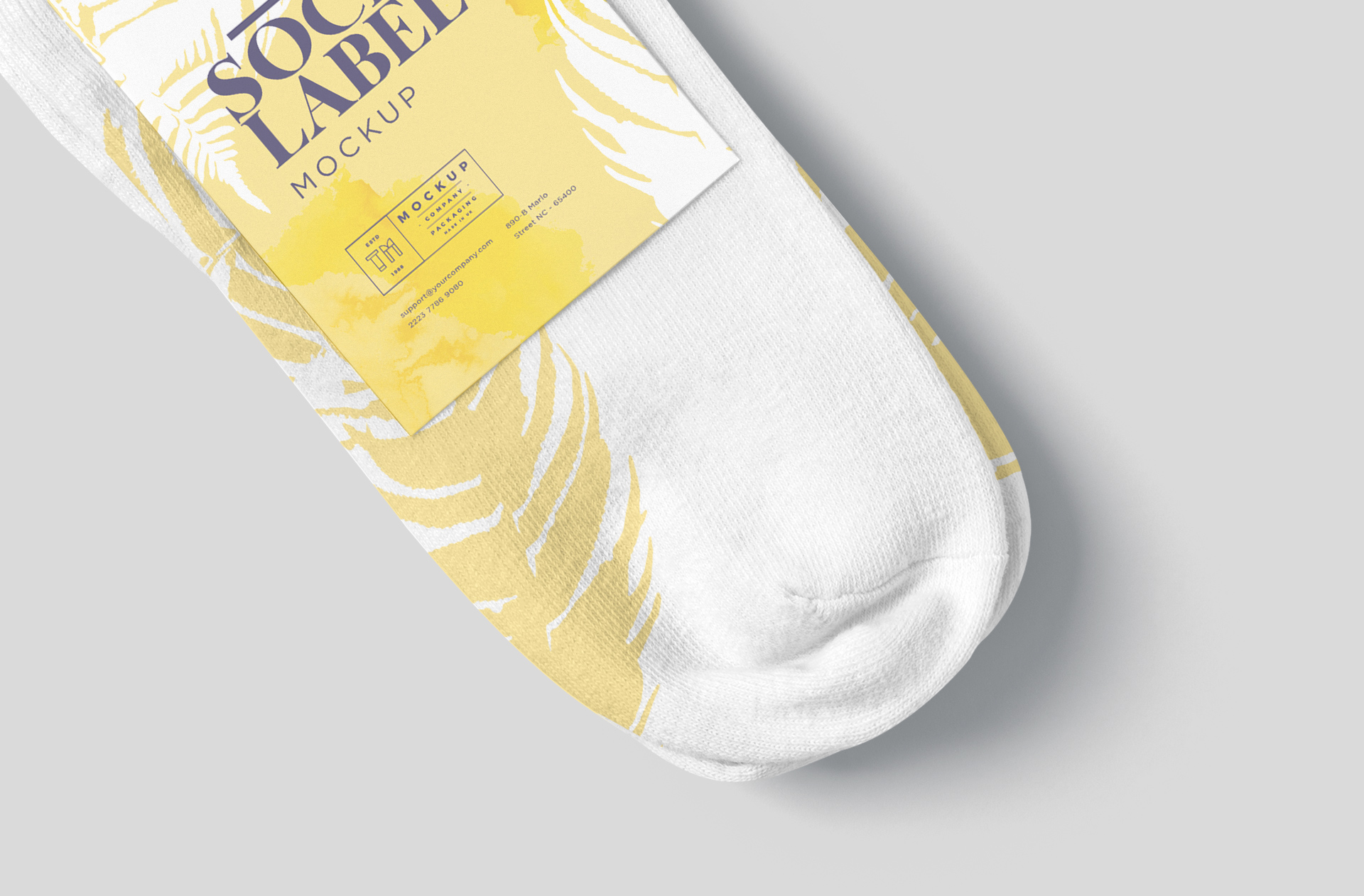 clothing label mock-up