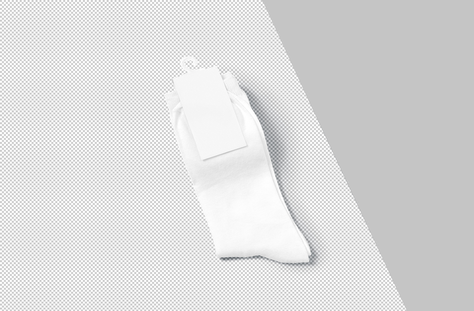 apparel tag mockup