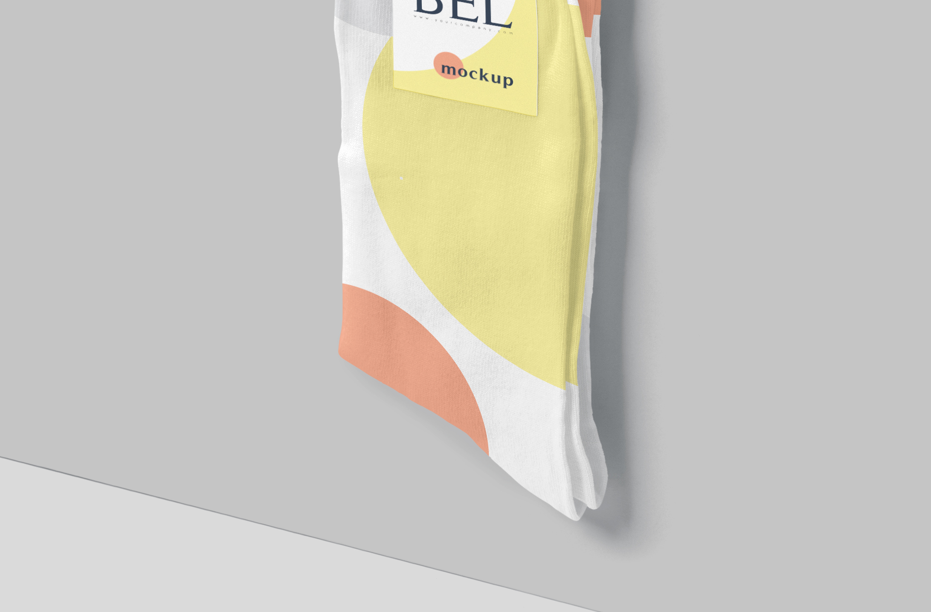clothing label mock-up