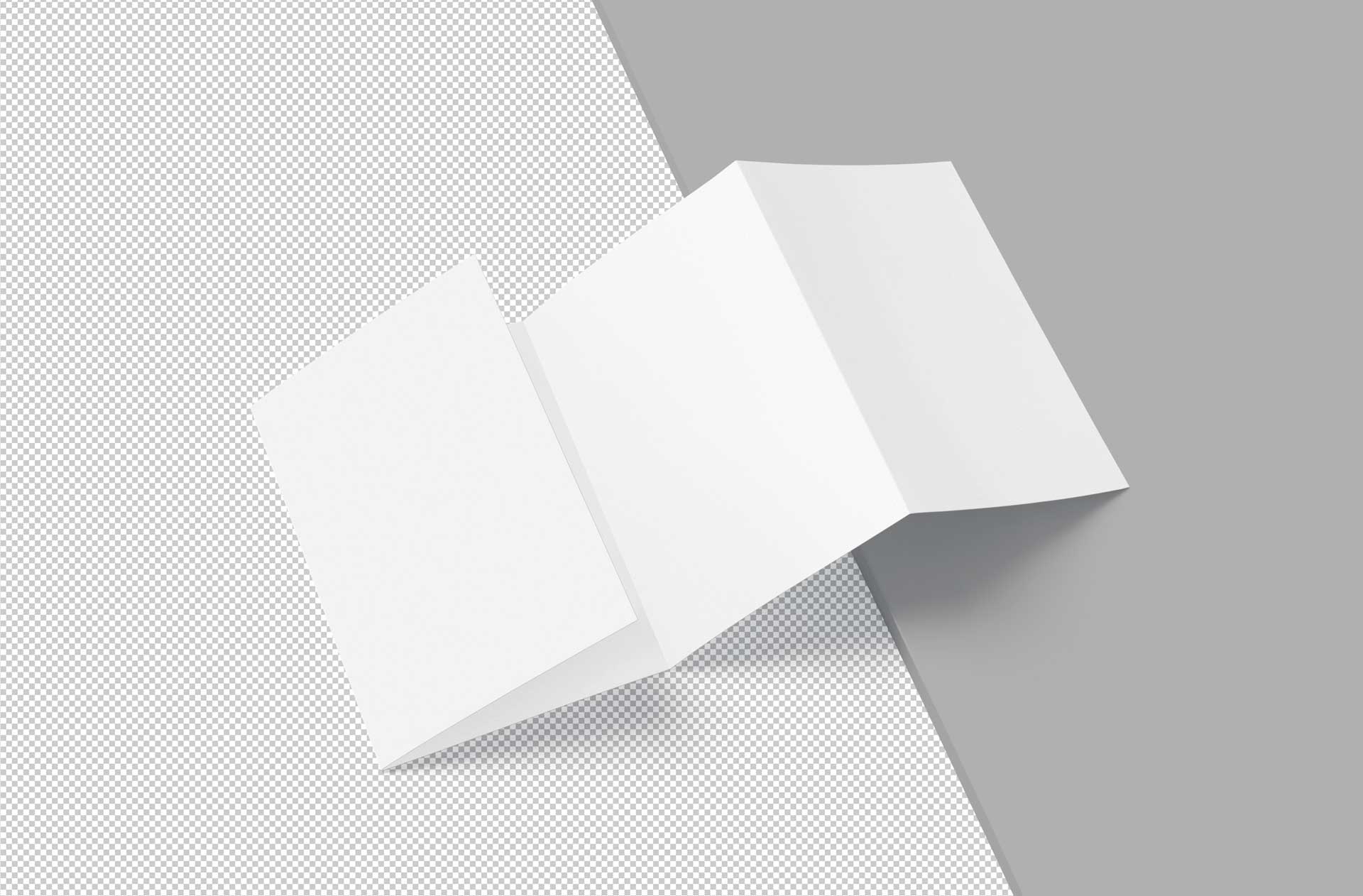 4-fold brochure branding mock-up