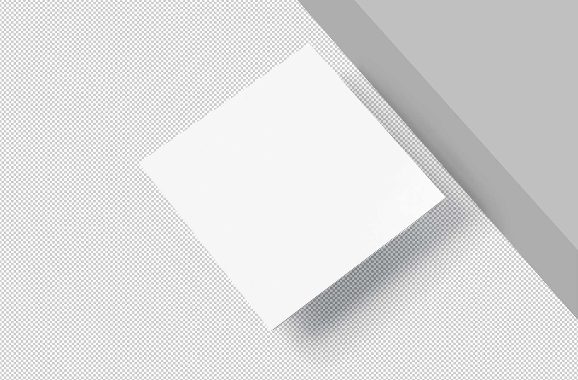 4-fold flyer mock-up