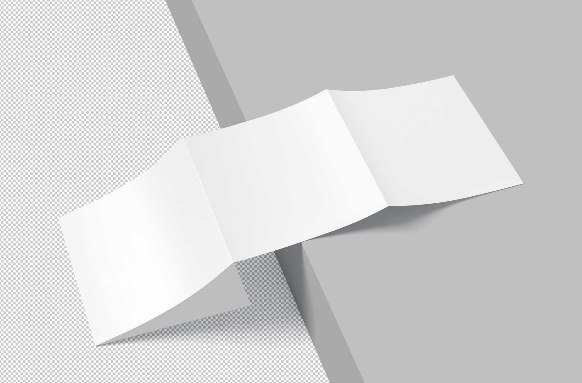 4-fold brochure mock-up