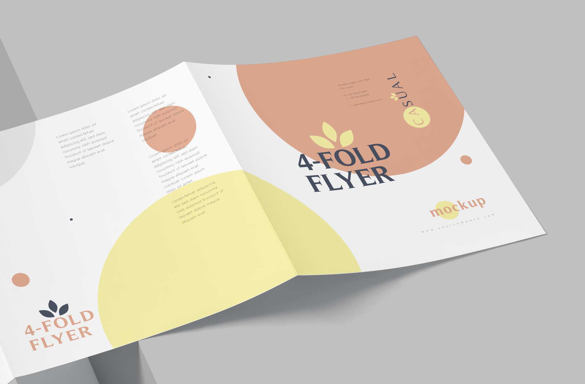 4-fold brochure mock-up