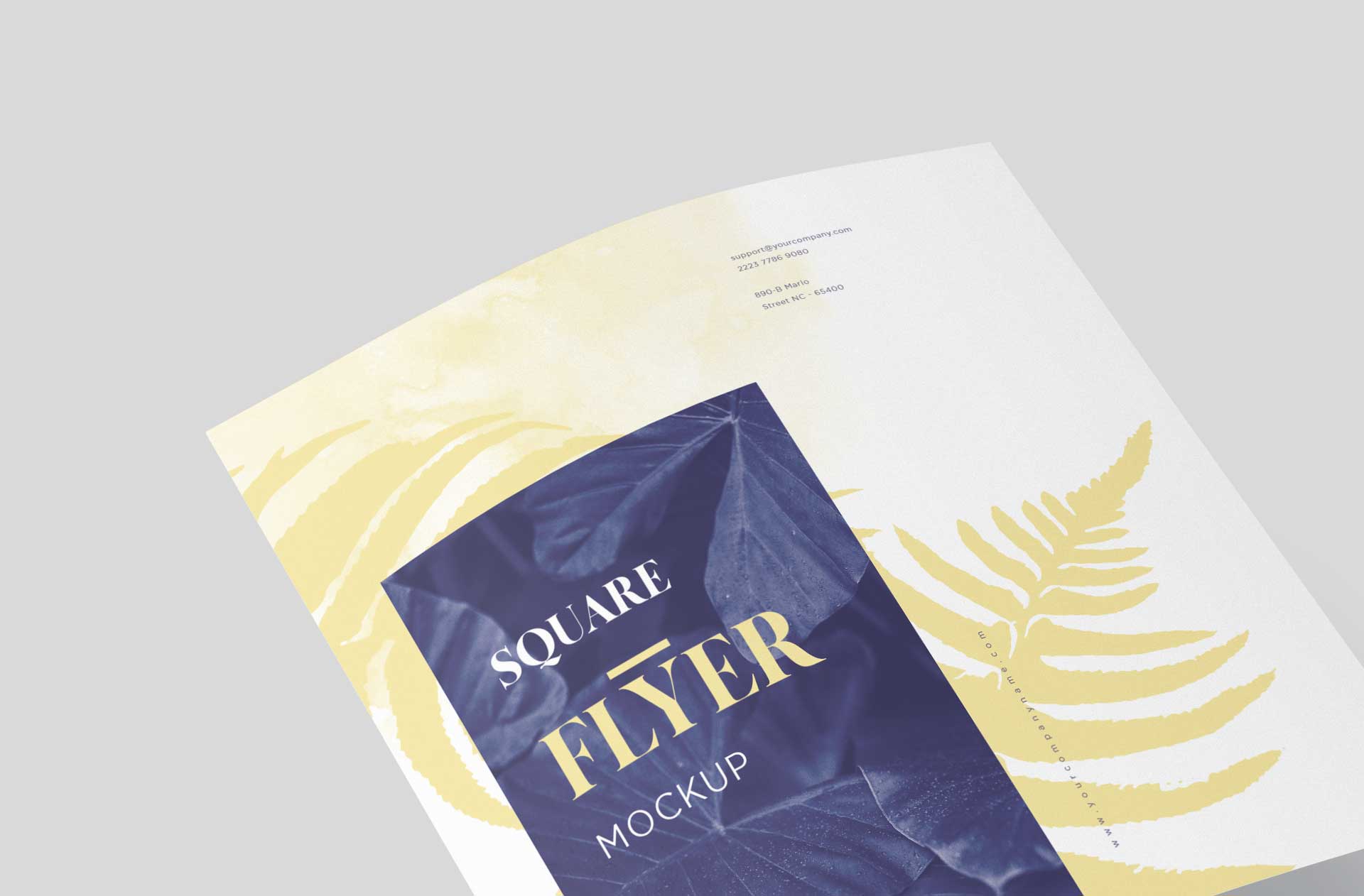 advertisement flyer mockup