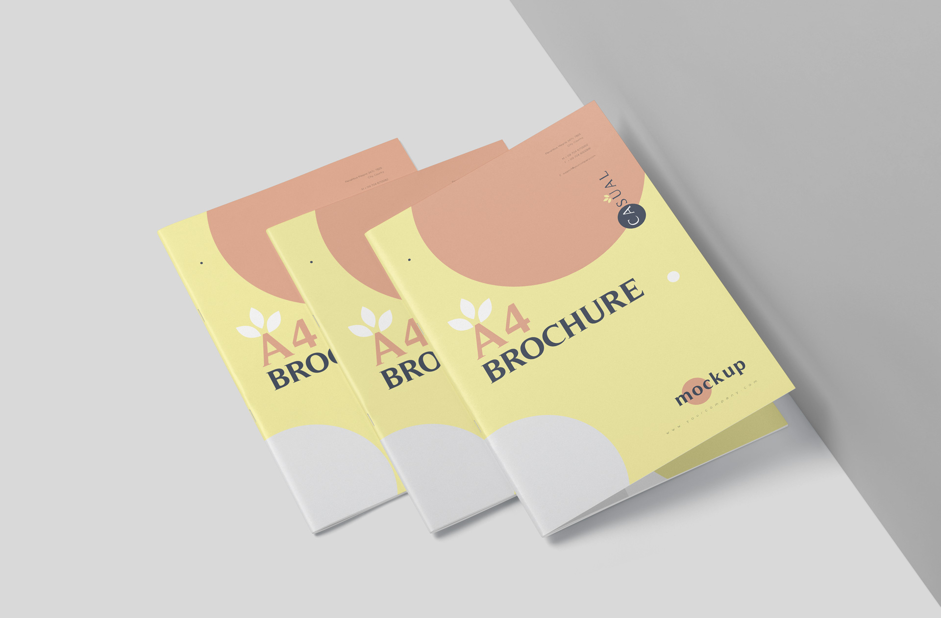 Realistic A4 Brochure Mockup for Branding