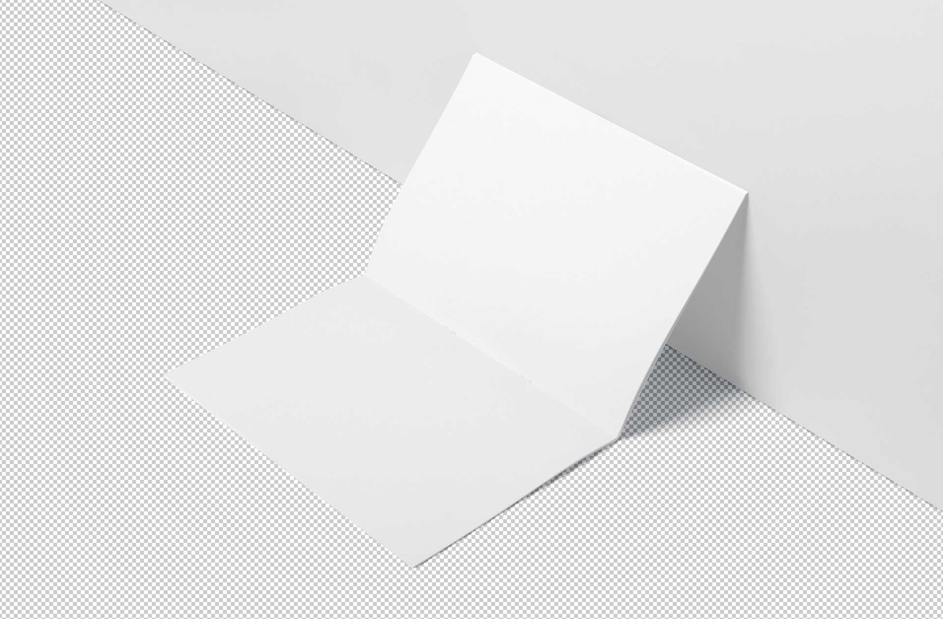 A4 bi-fold brochure mock-up