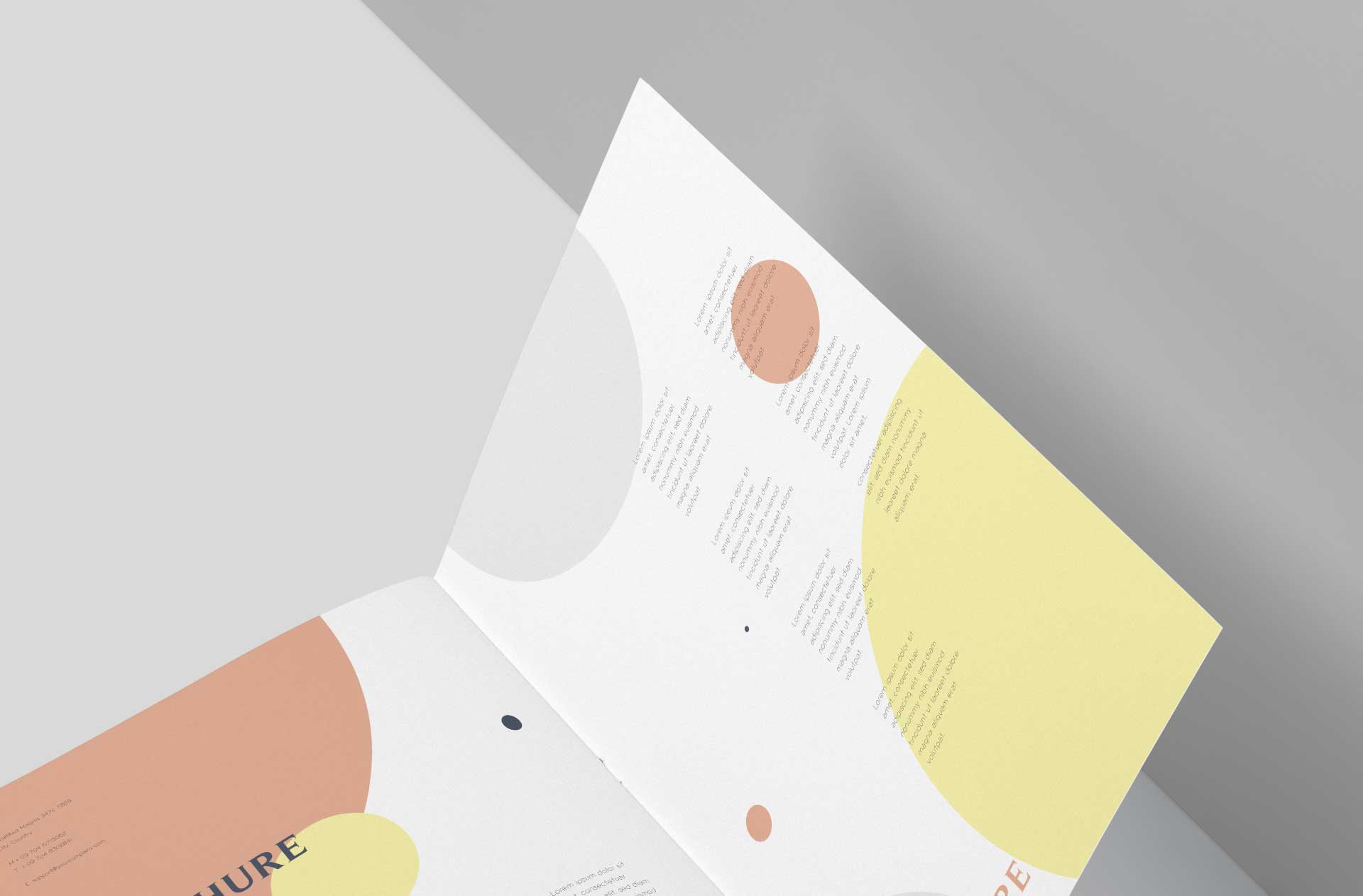 A4 brochure branding mock-up