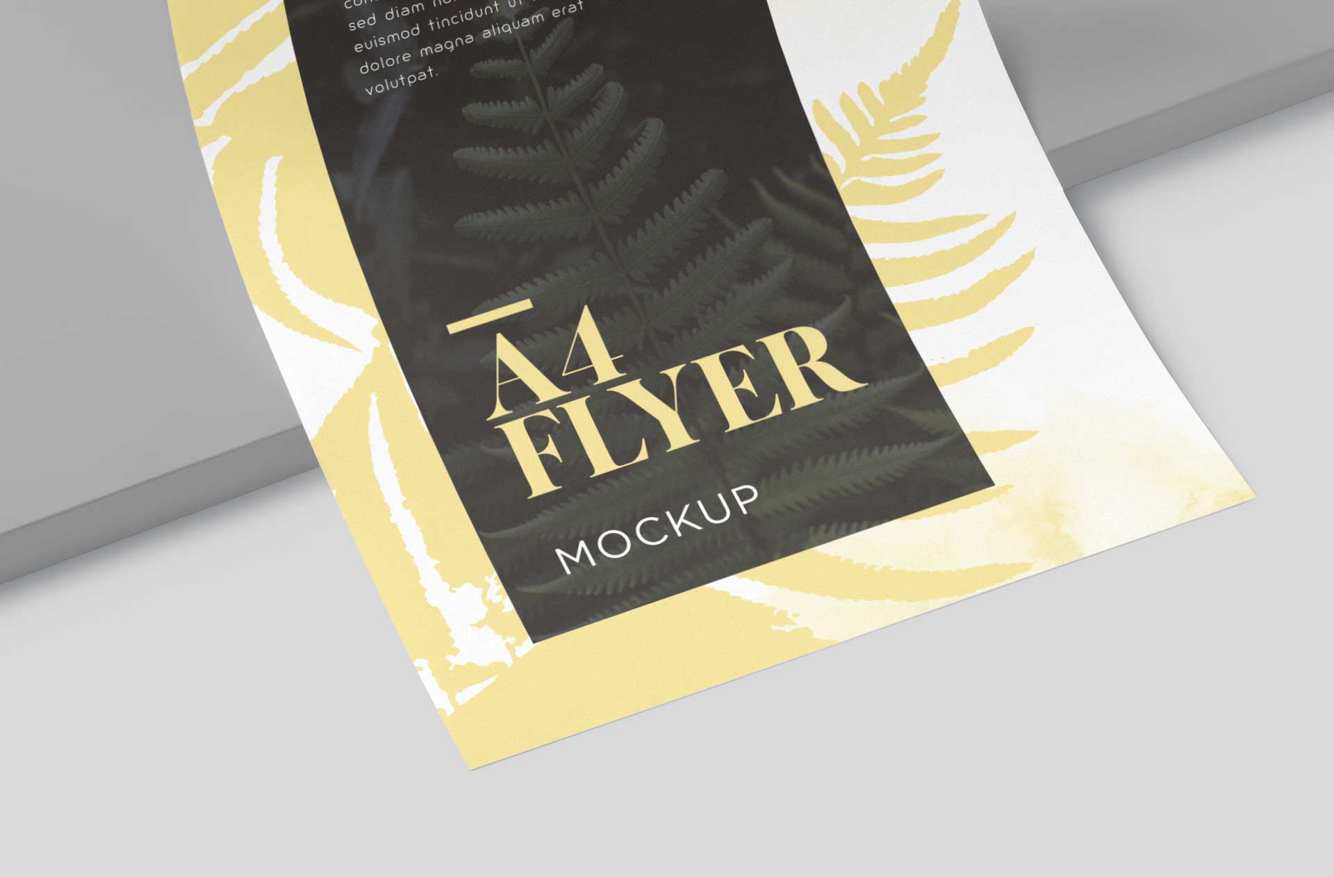 A4 flyer mockup