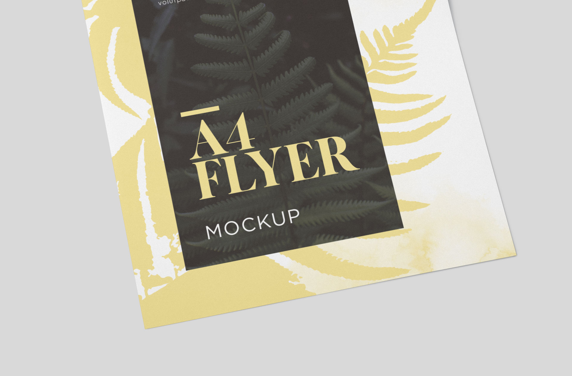 A4 flyer mock-up