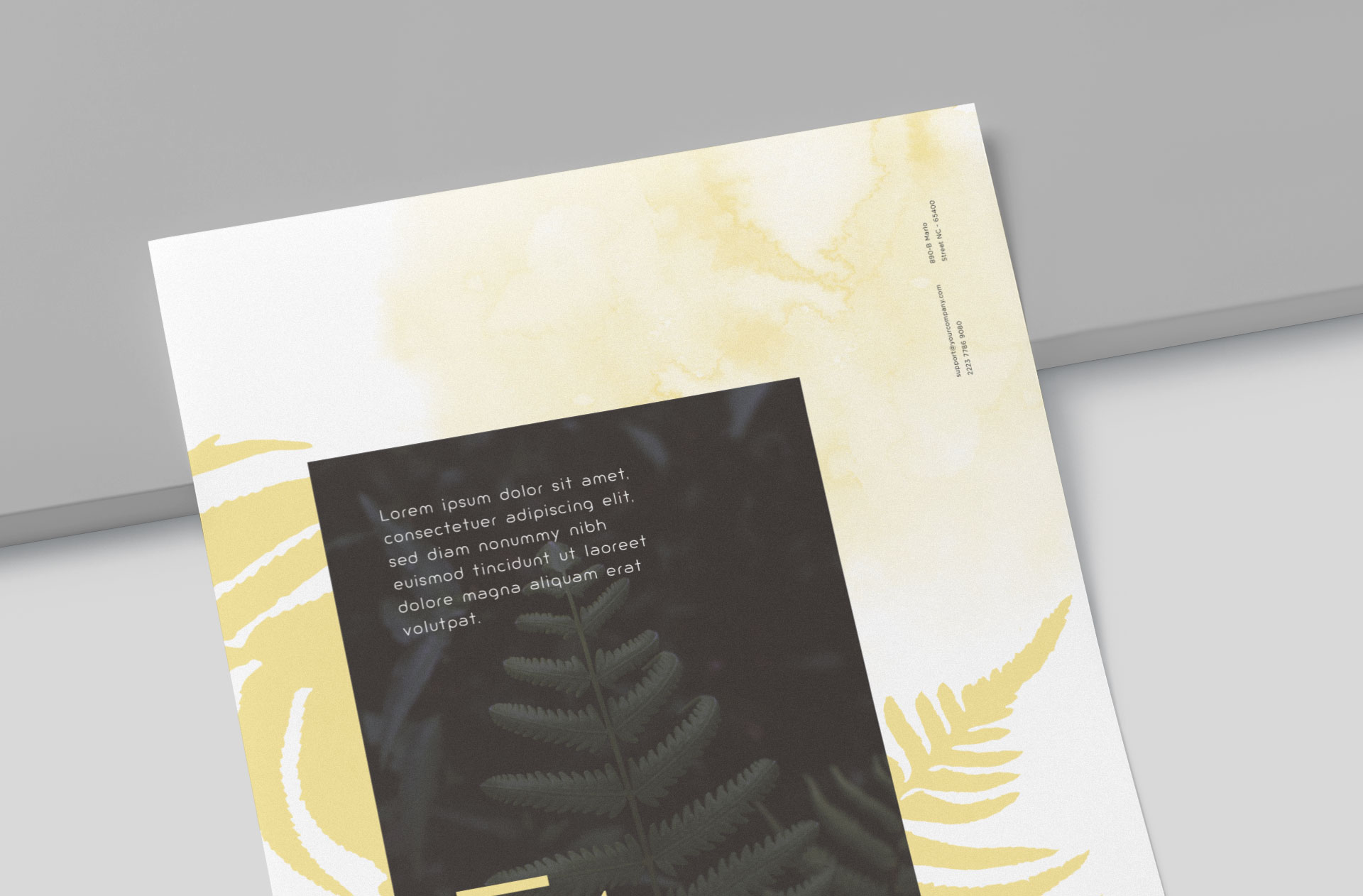 A4 flyer mock-up