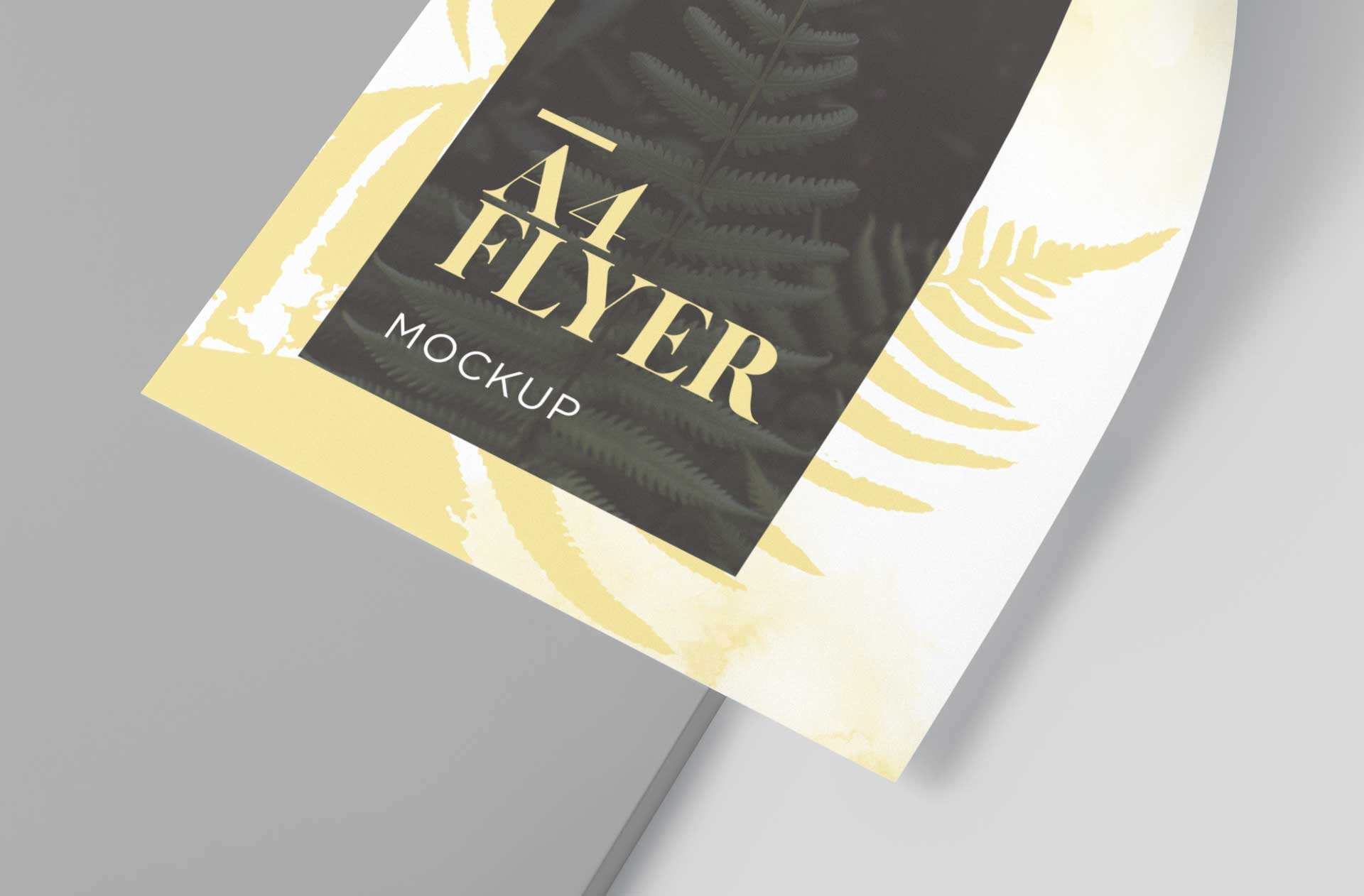 A4 flyer mock-up
