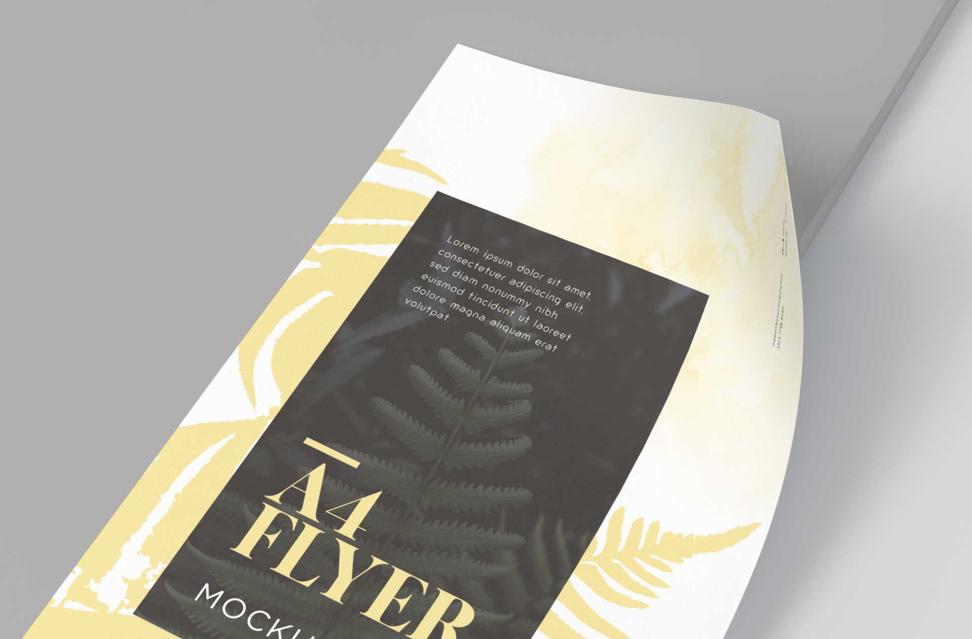 A4 flyer mock-up
