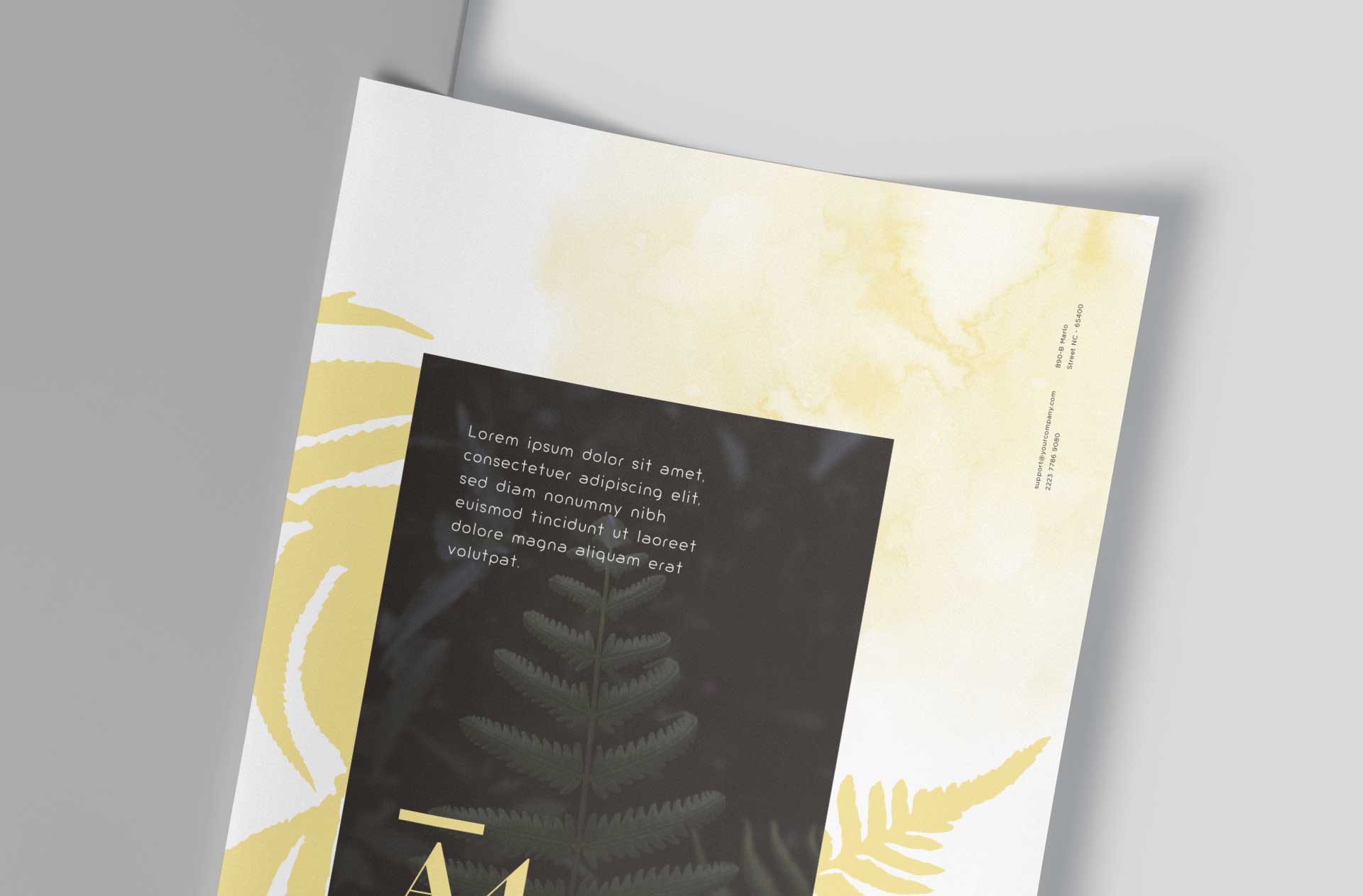 A4 flyer branding mock-up