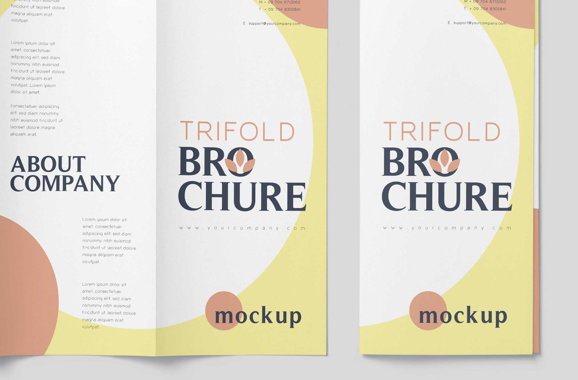 A4 brochure mockup