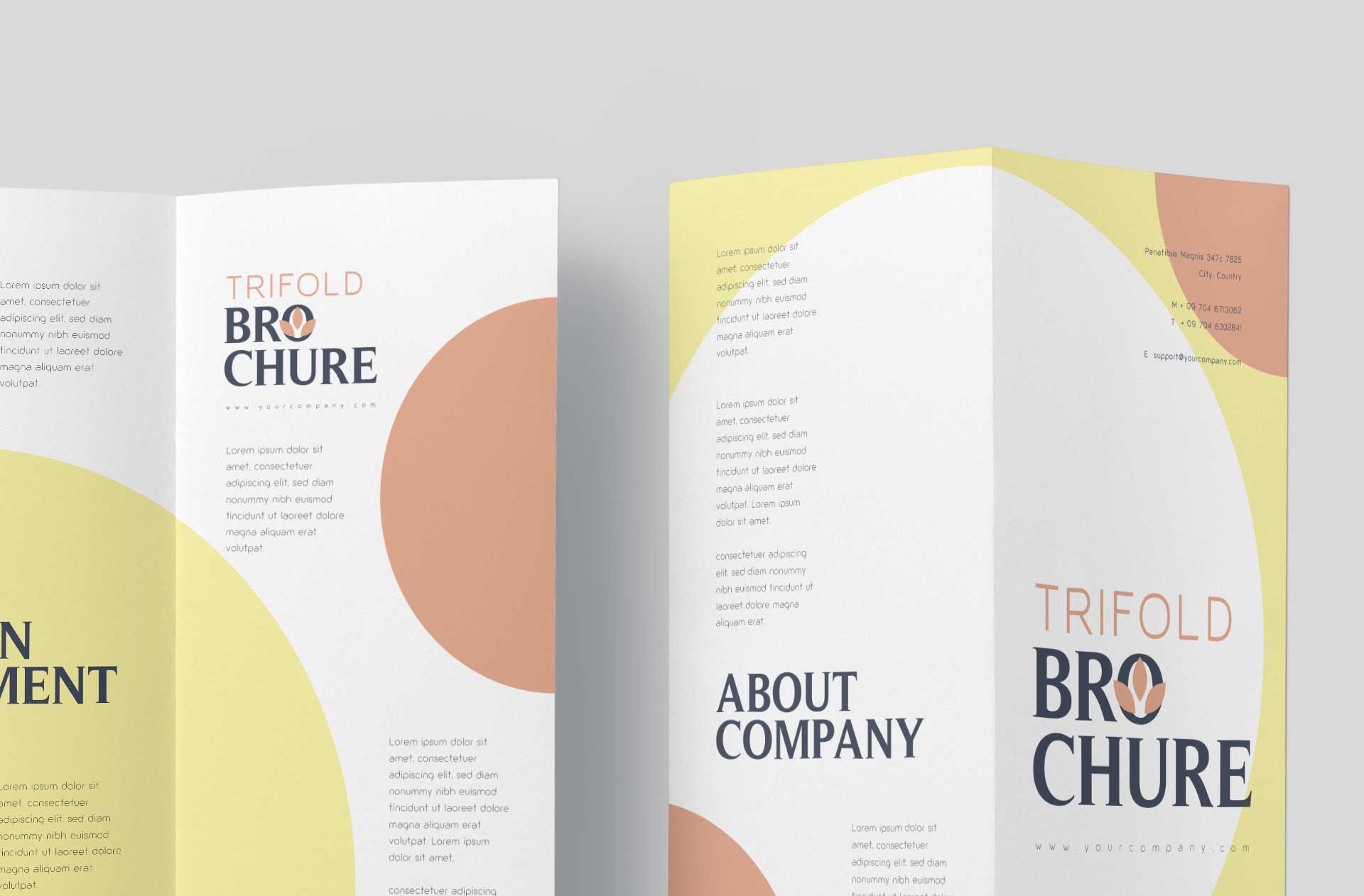 A4 brochure mockup