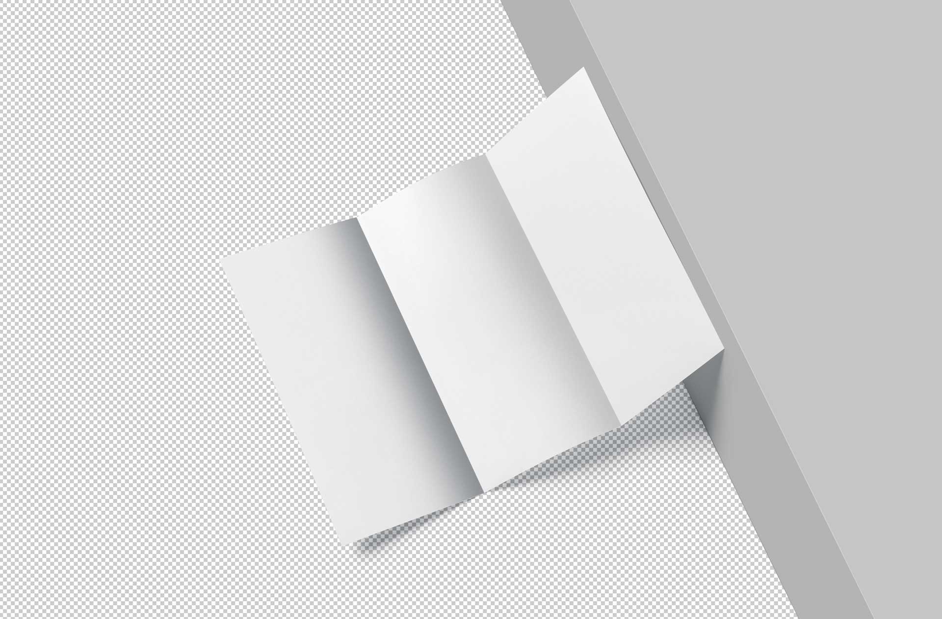 A4 trifold mockup